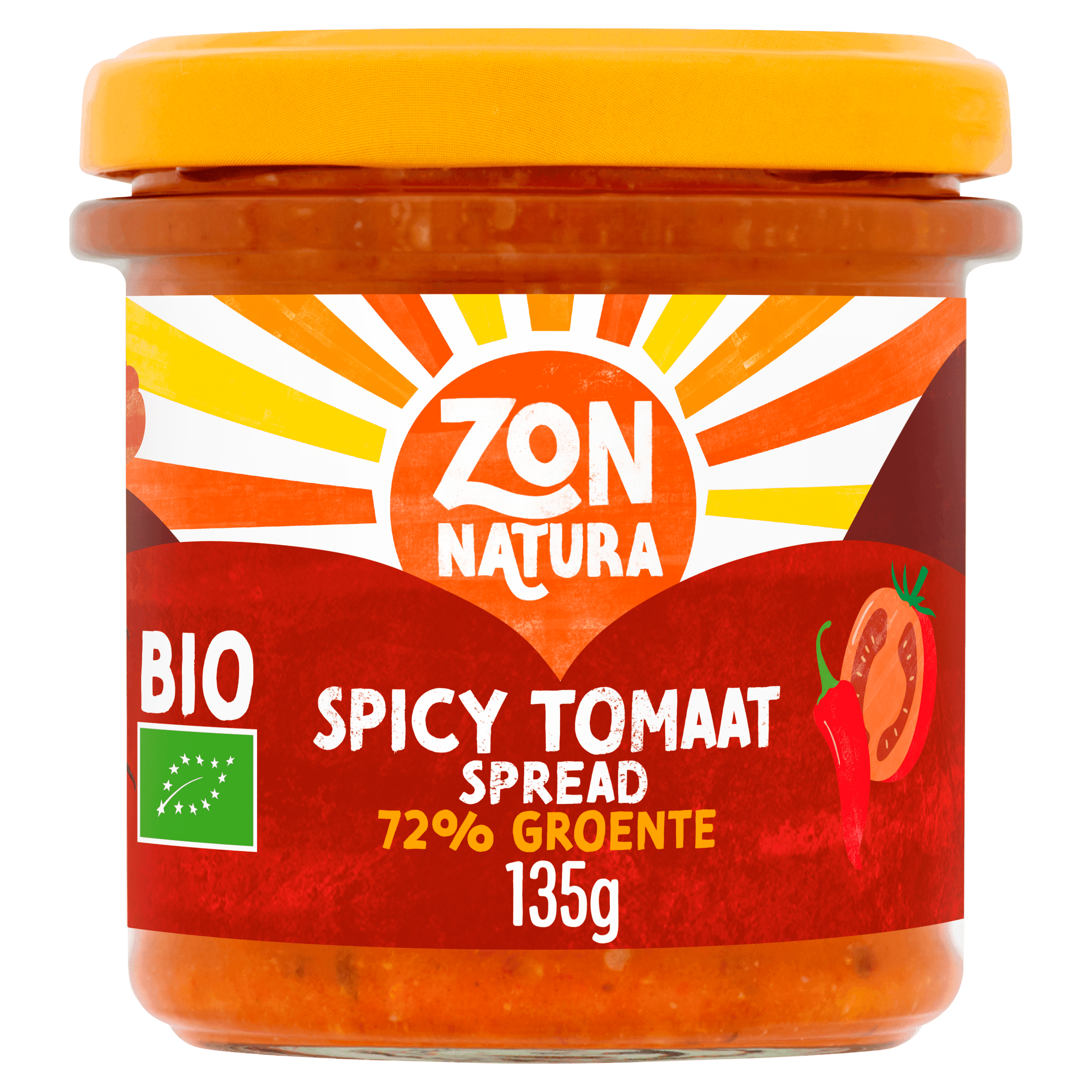 Zonnatura Smooth Spread Spicy Tomaat