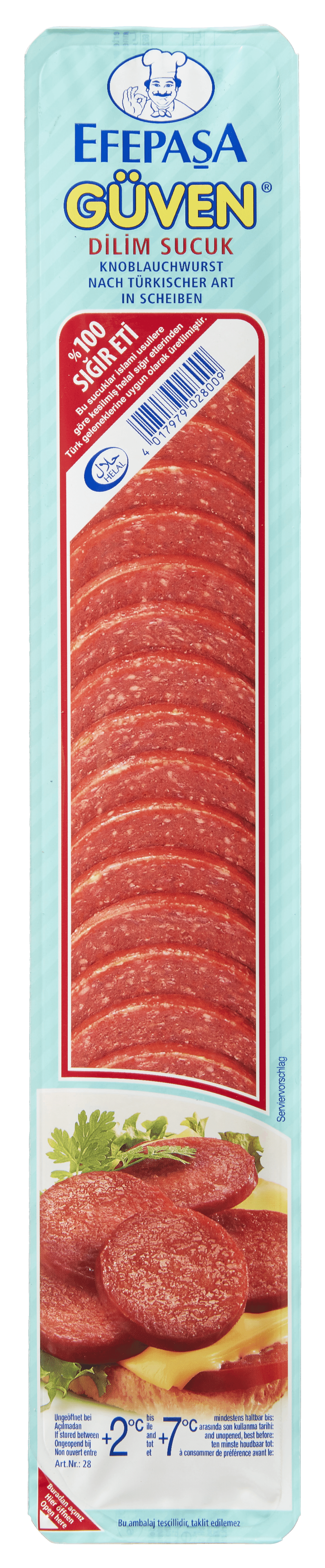 Efepasa Guven knoflookworstplakjes (Sucuk)