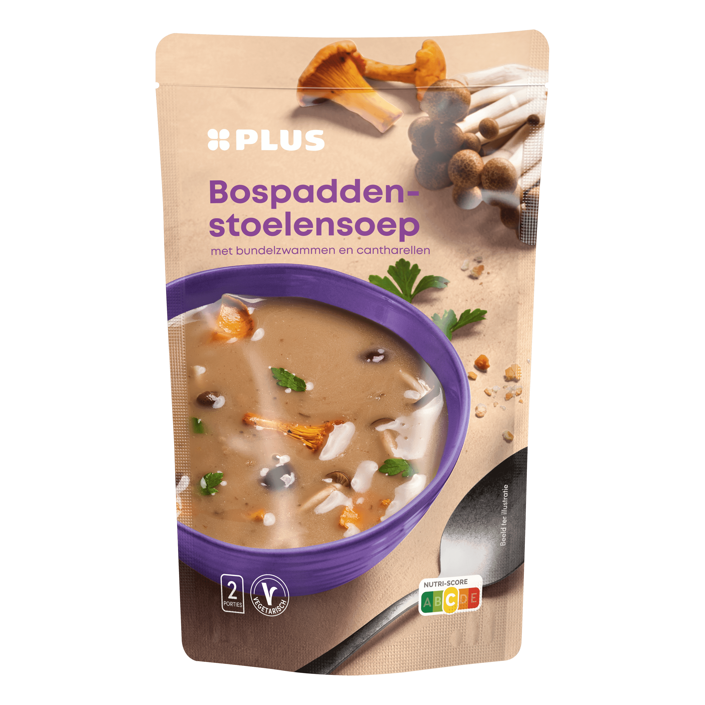 PLUS Soep in Zak Bospaddenstoelensoep