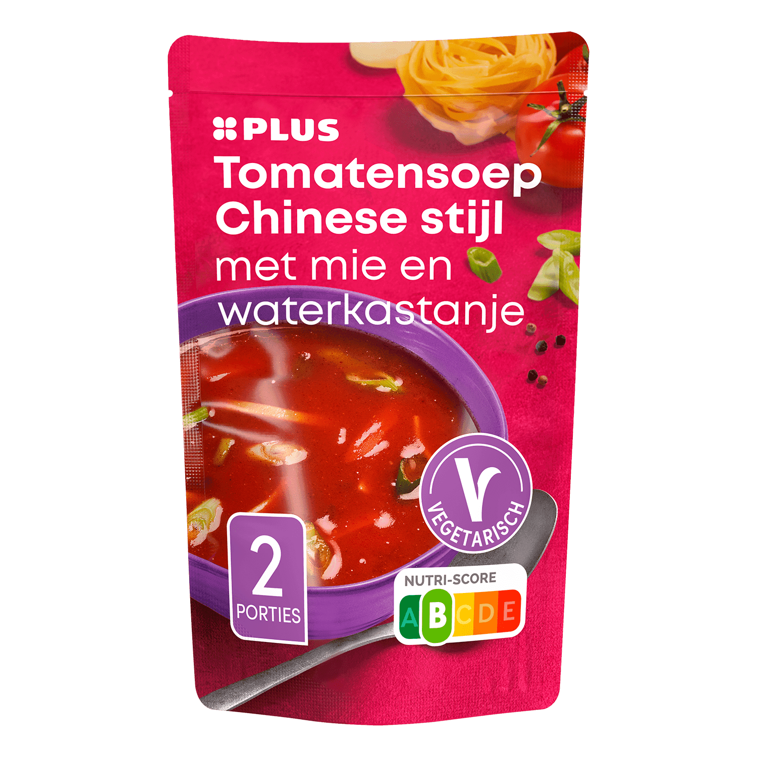 PLUS Soep in Zak Chinese tomatensoep