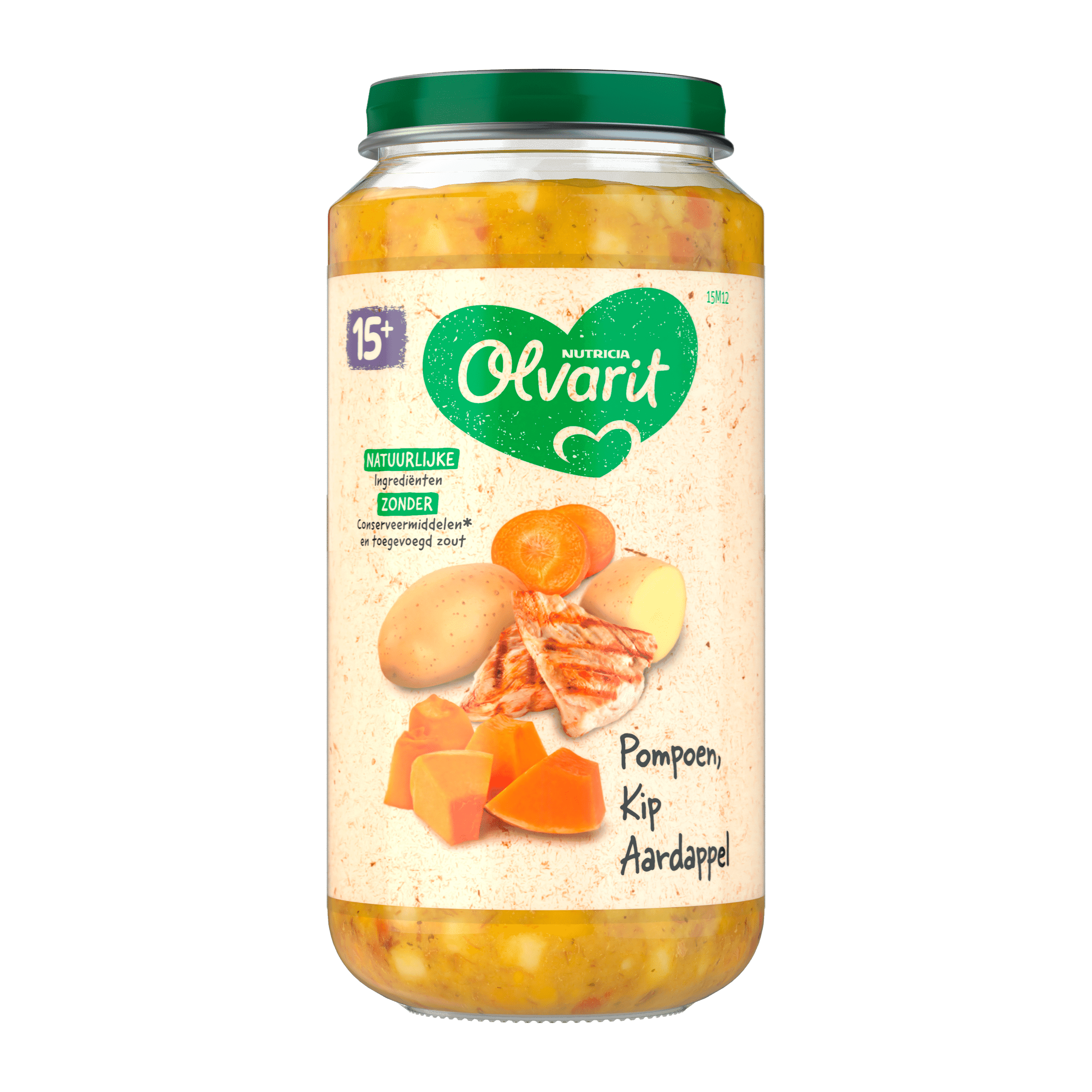 Olvarit 15+mnd Pompoen Kip Aardappel