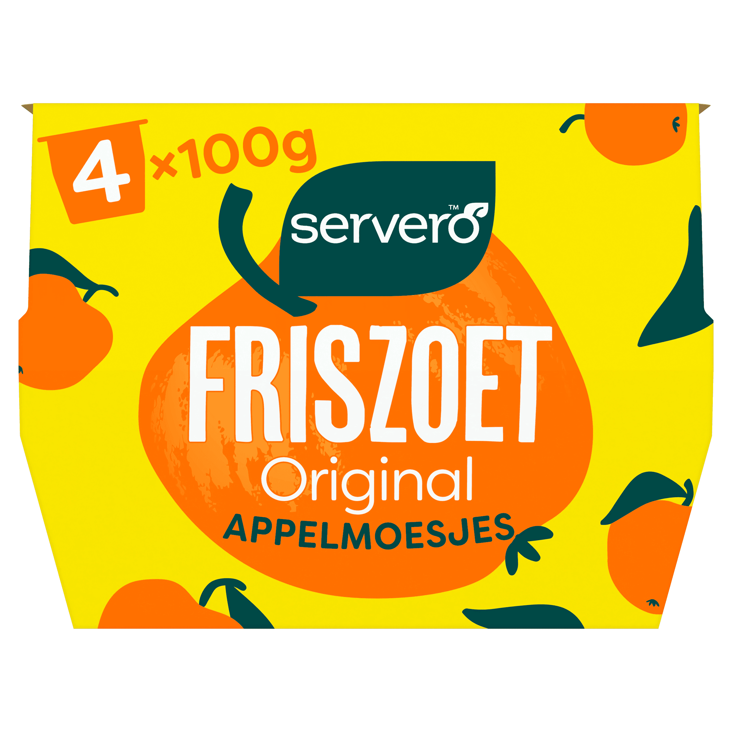 Servero 100% Appelmoesjes 4x100gr