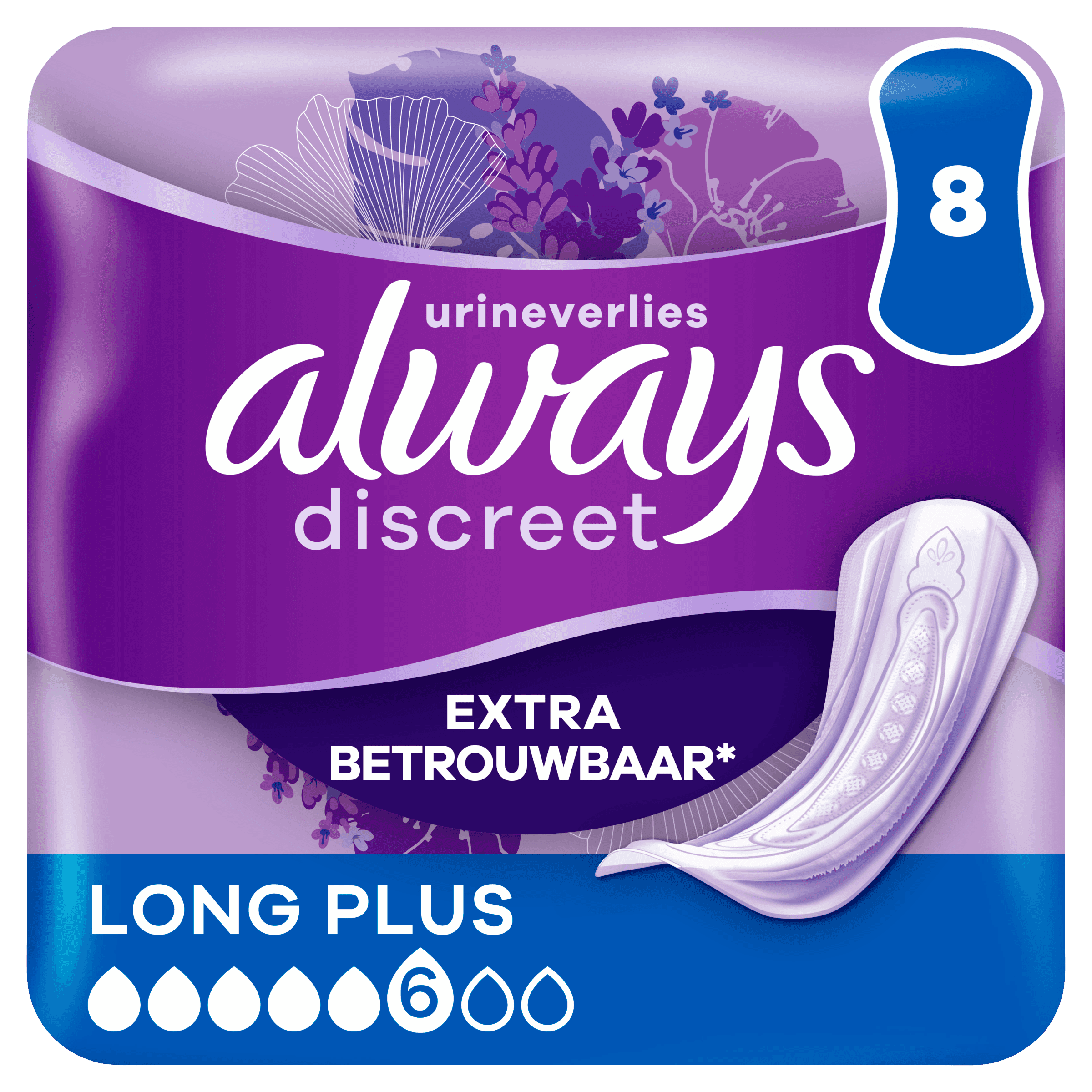 Always Discreet maandverband long plus