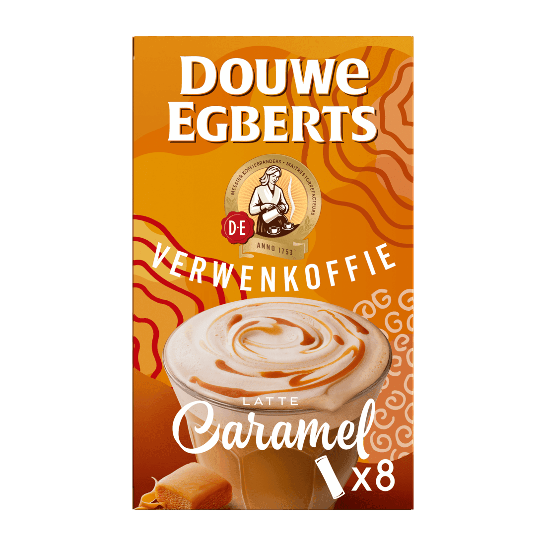 Douwe Egberts Milk based oploskoffie latte caramel