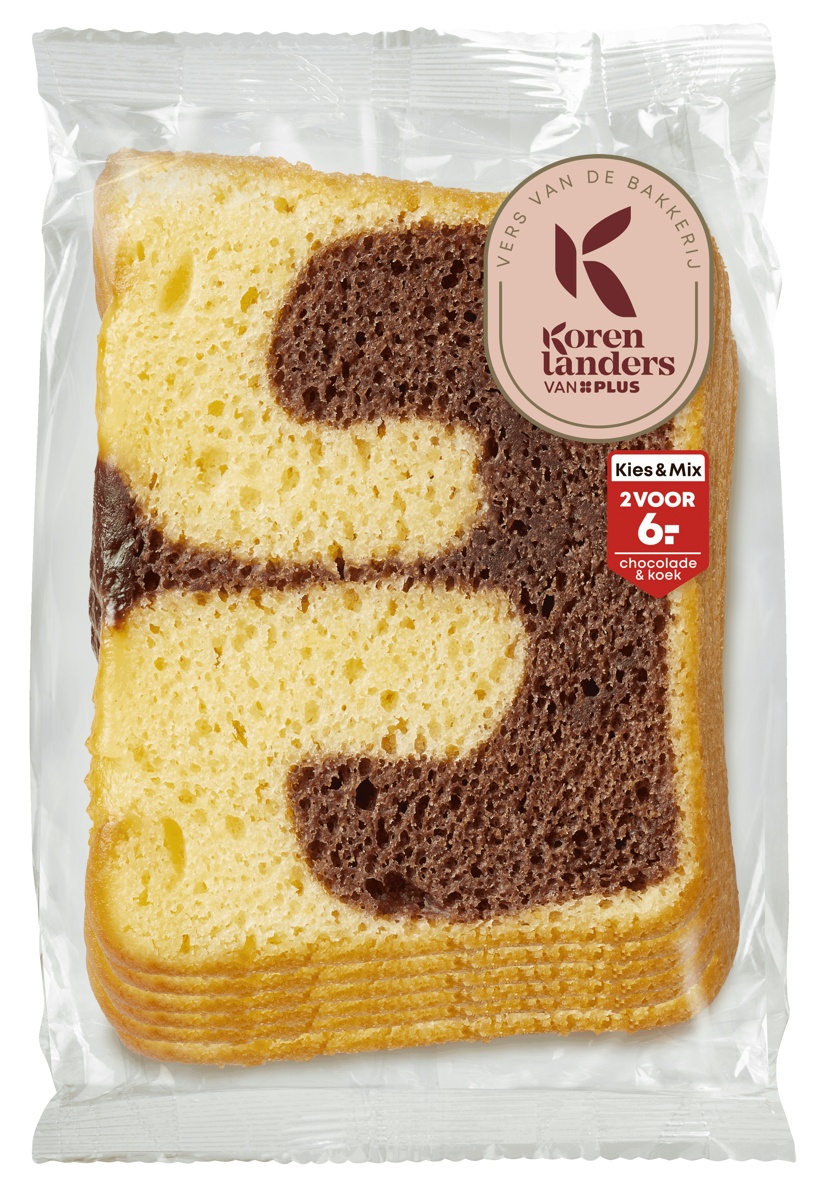 PLUS Korenlanders Marmercake plakjes 6 plakjes