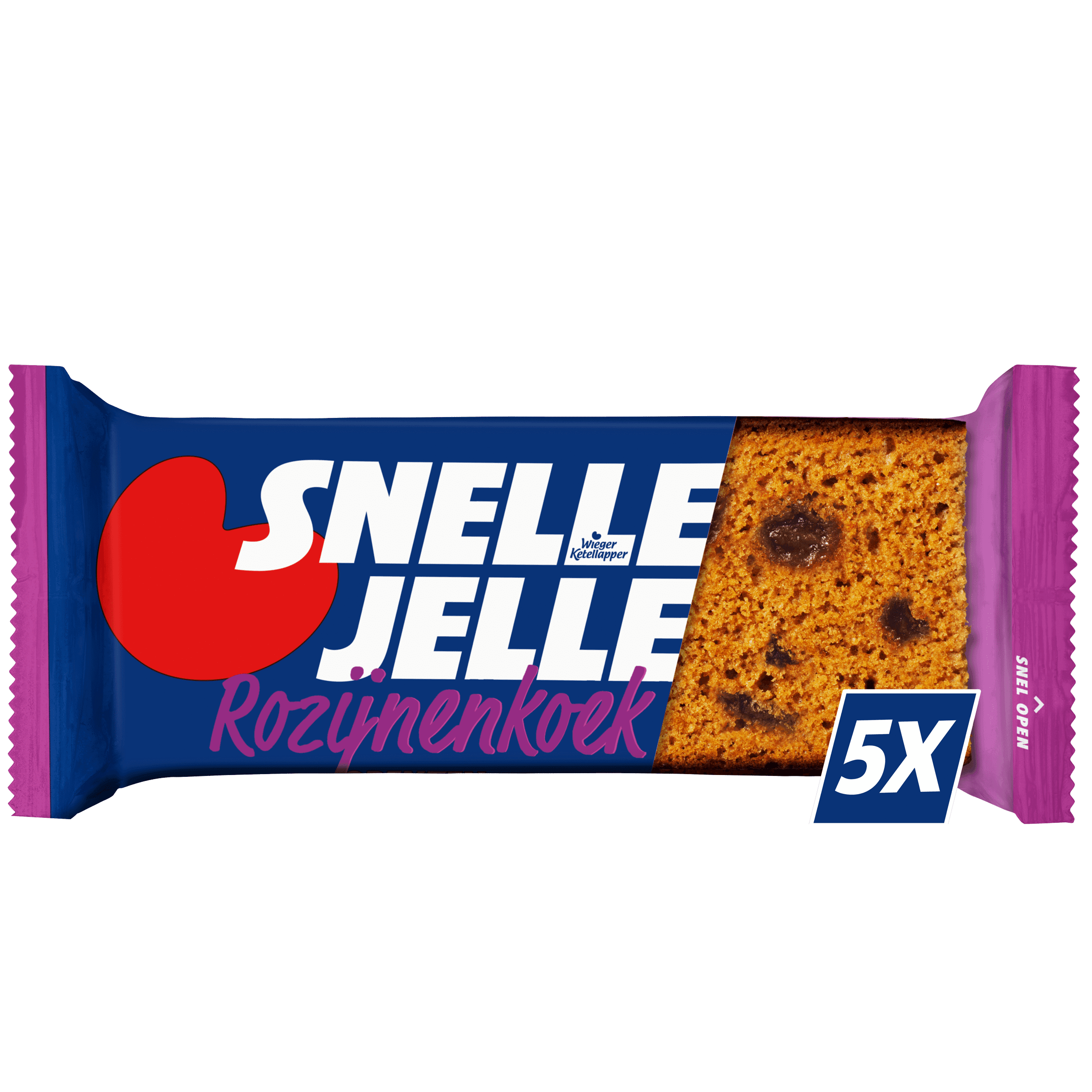 Snelle Jelle Krachtige kruidkoek rozijn 5-pack