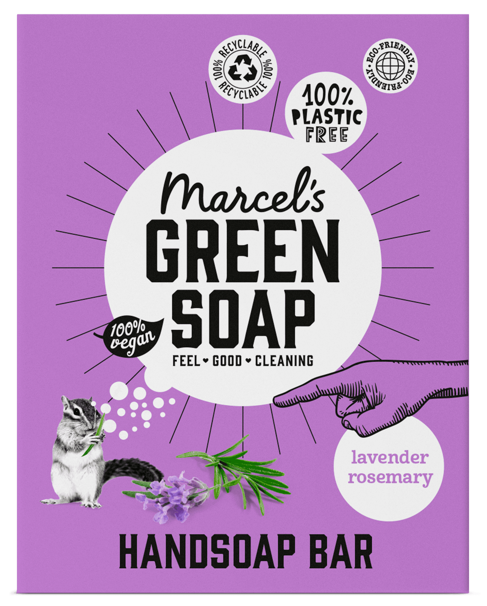Marcel's Green Soap Handzeep Bar Lavendel&Rozemarijn