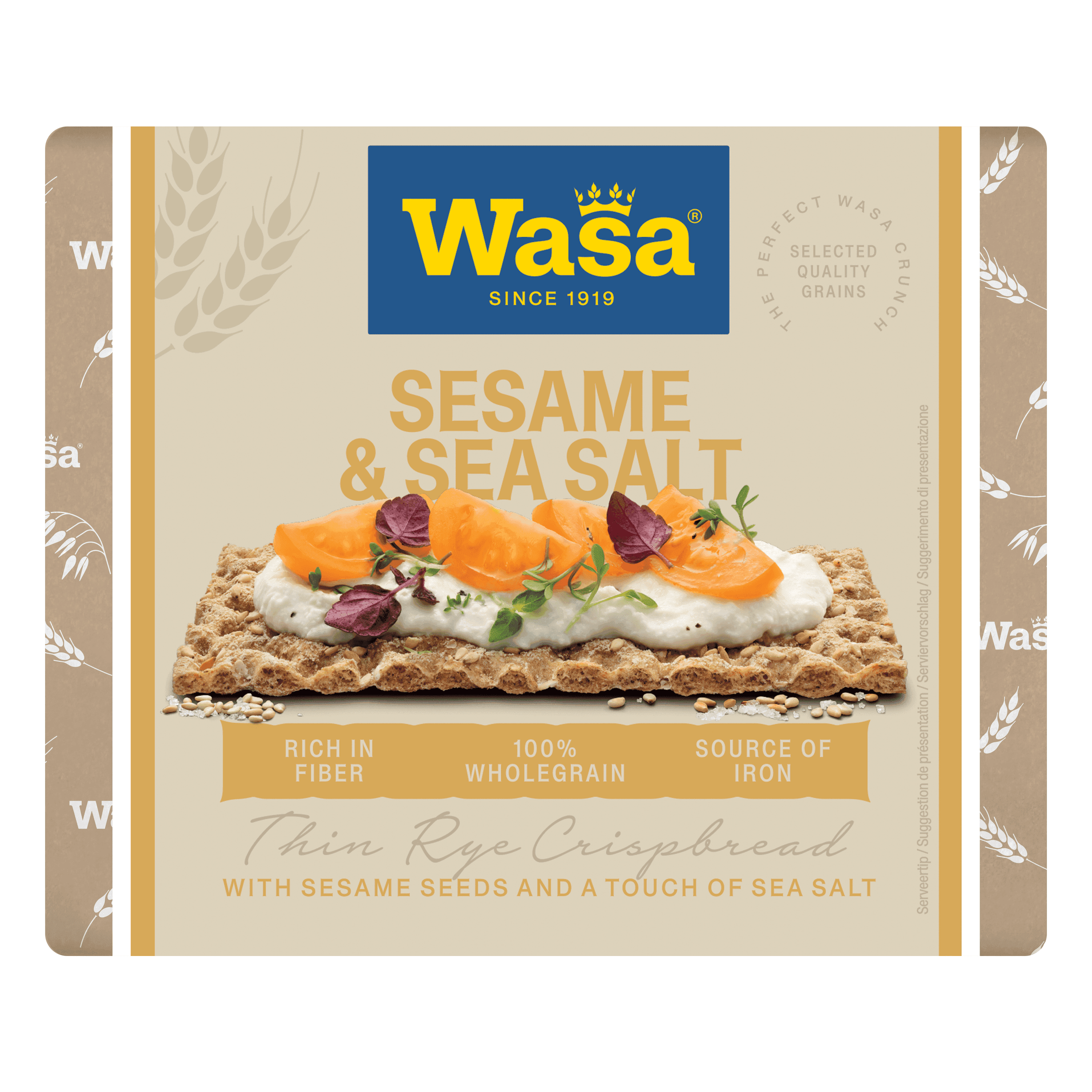 Wasa Knackebrod crunchy twist sesam & sea