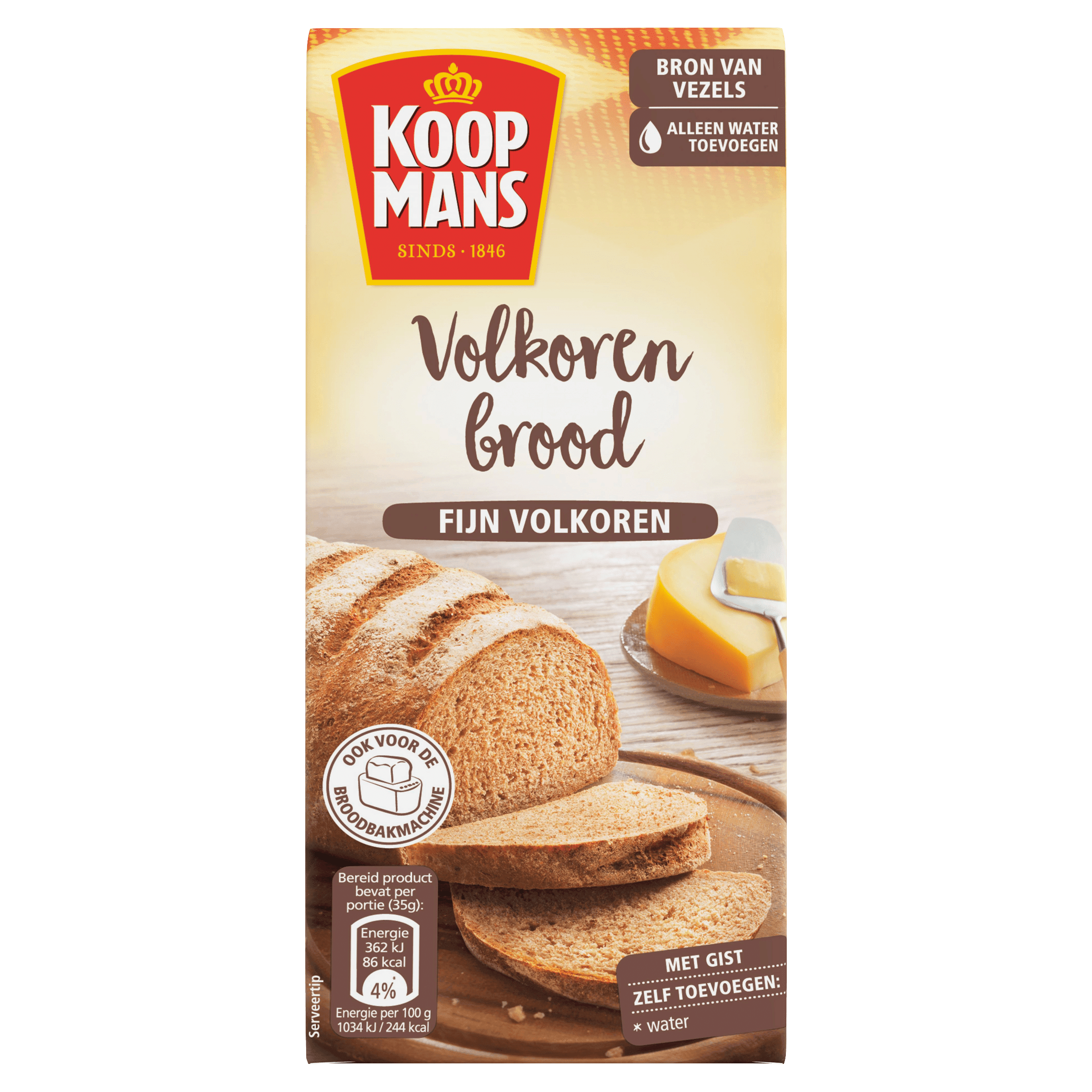 Koopmans Broodmix volkoren