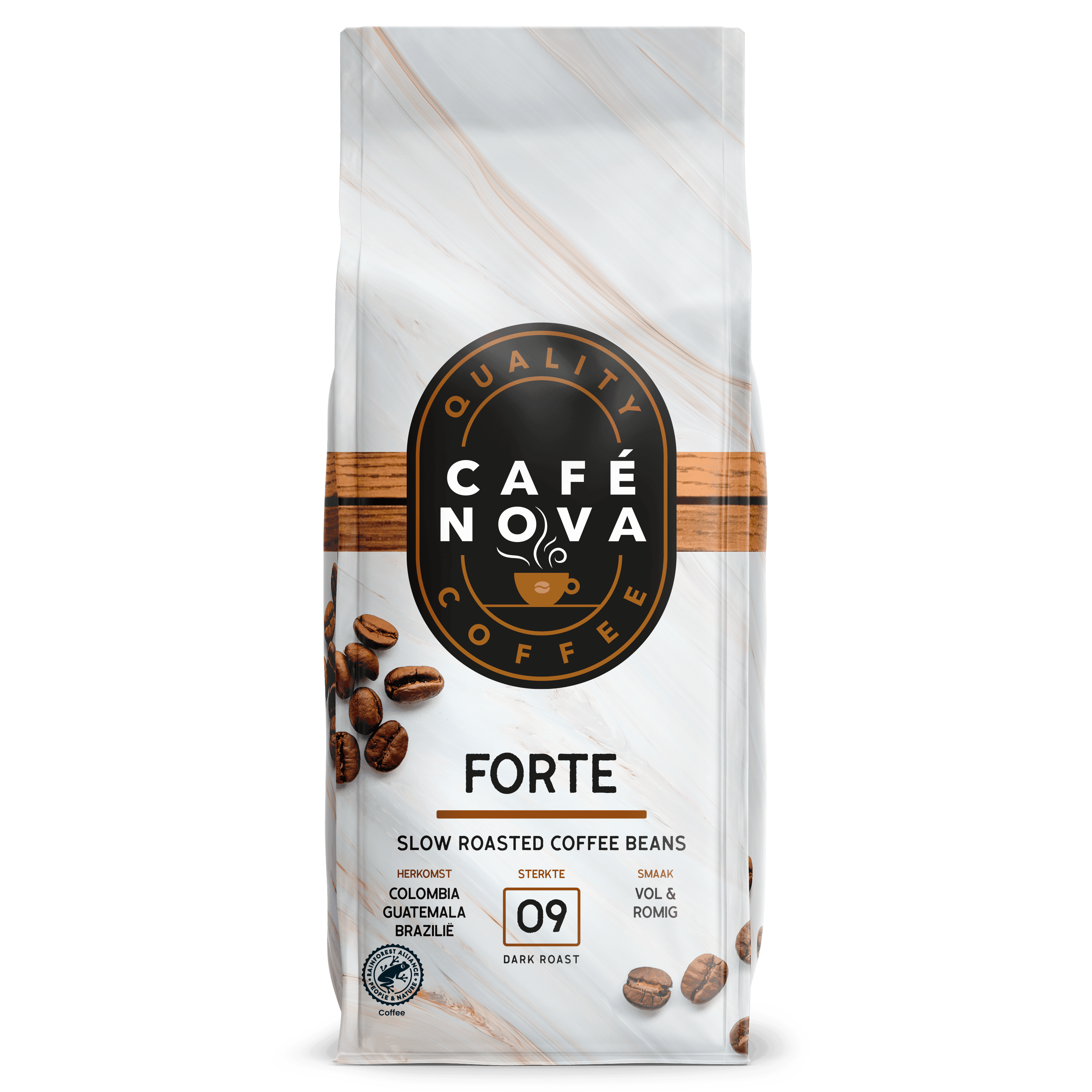 Café Nova Koffiebonen forte sterkte 9