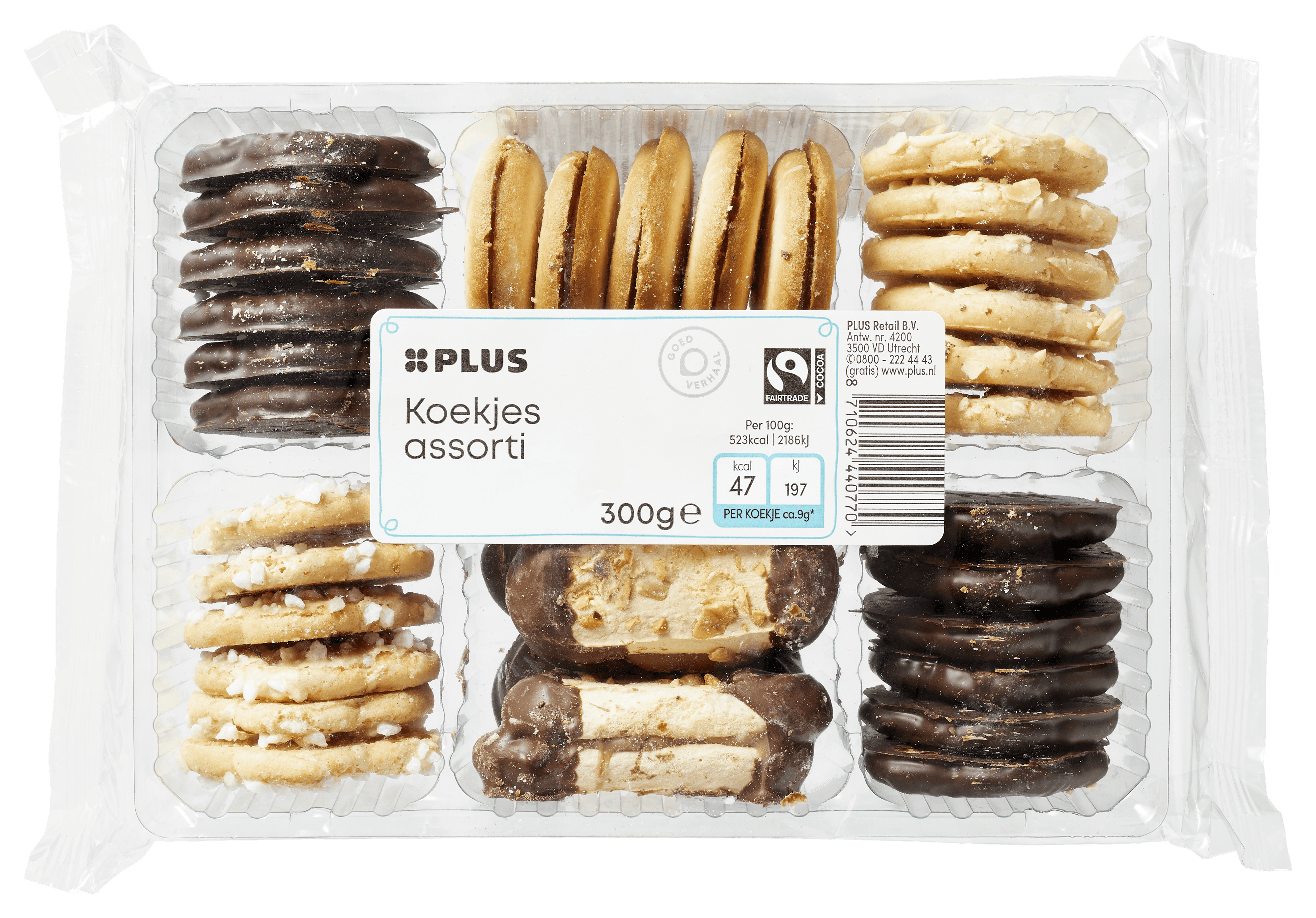 PLUS Koekjes assorti Fairtrade