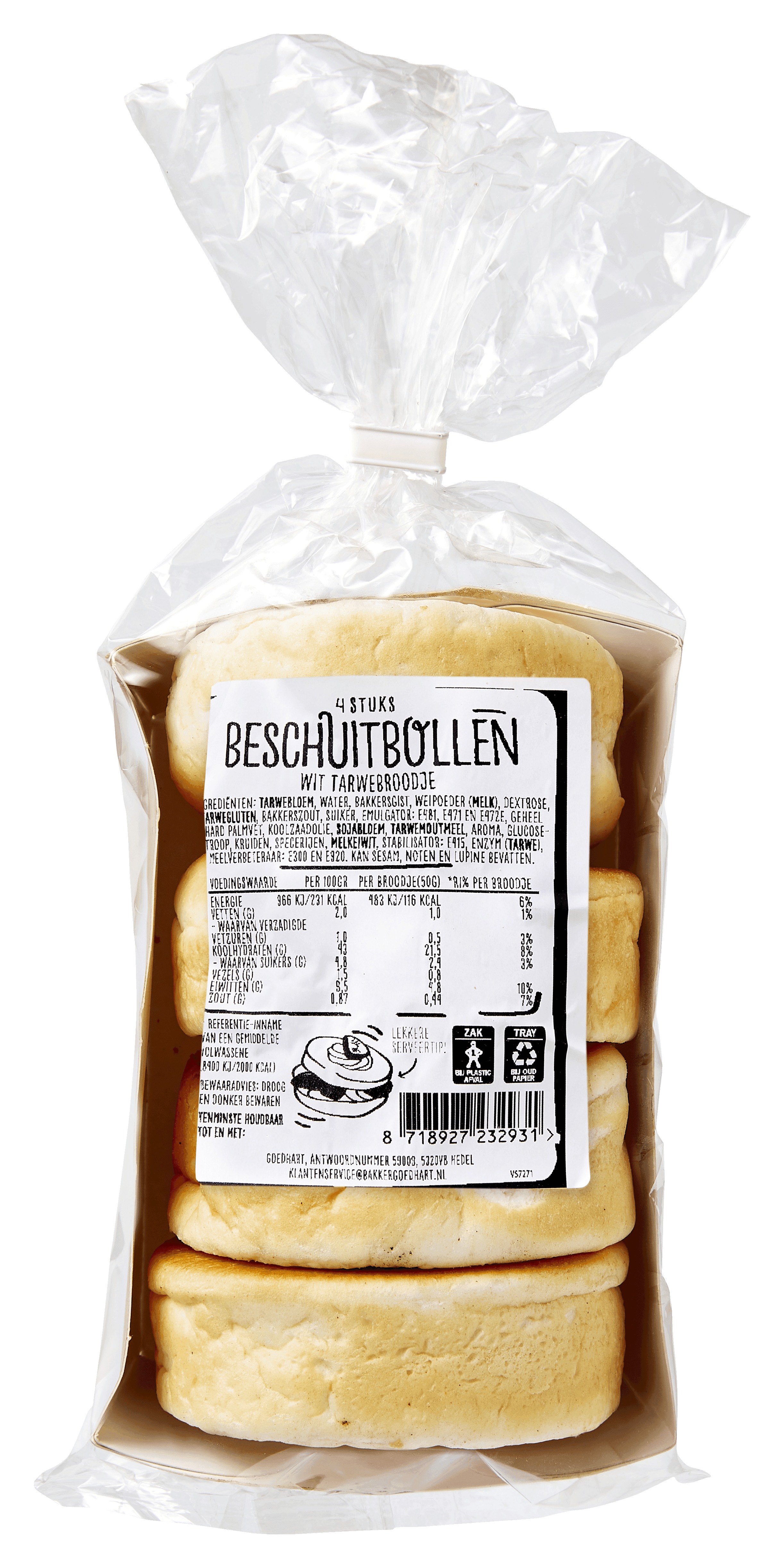 Goedhart Beschuitbollen 4 st Regio