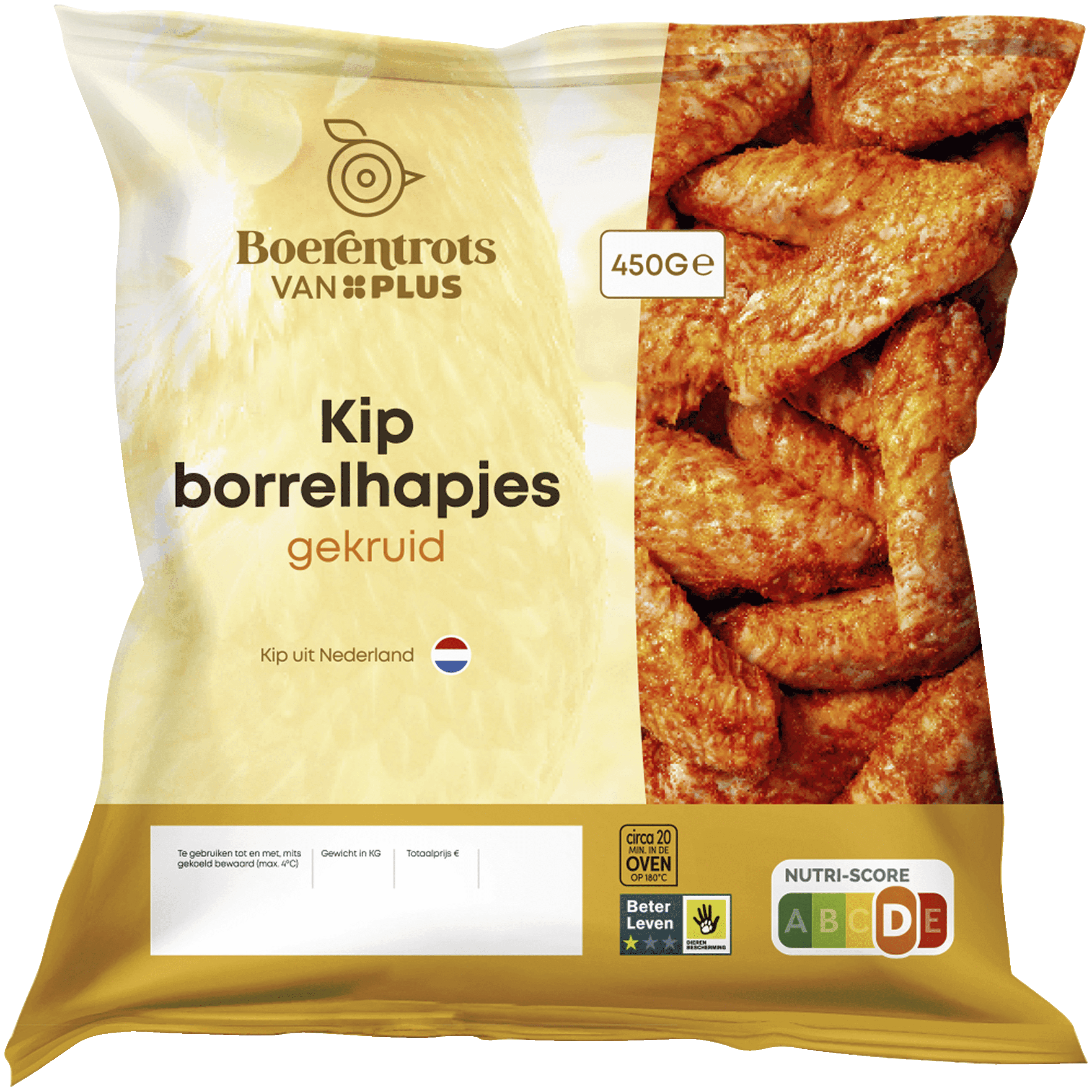 PLUS Boerentrots Kipborrelhapjes gekruid