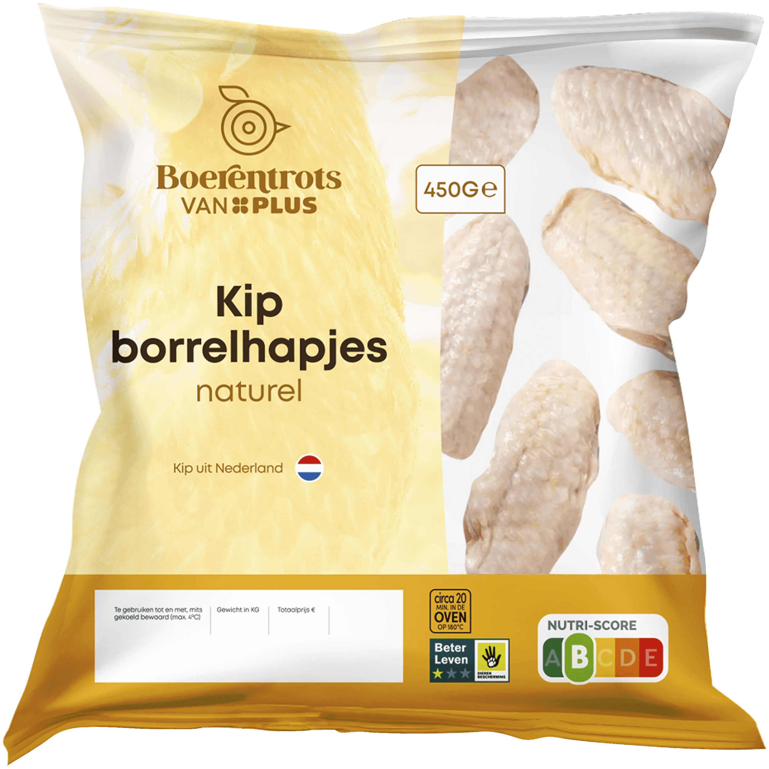 PLUS Boerentrots Kipborrelhapjes naturel