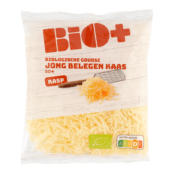 BIO+ Geraspte kaas jong belegen biologisch