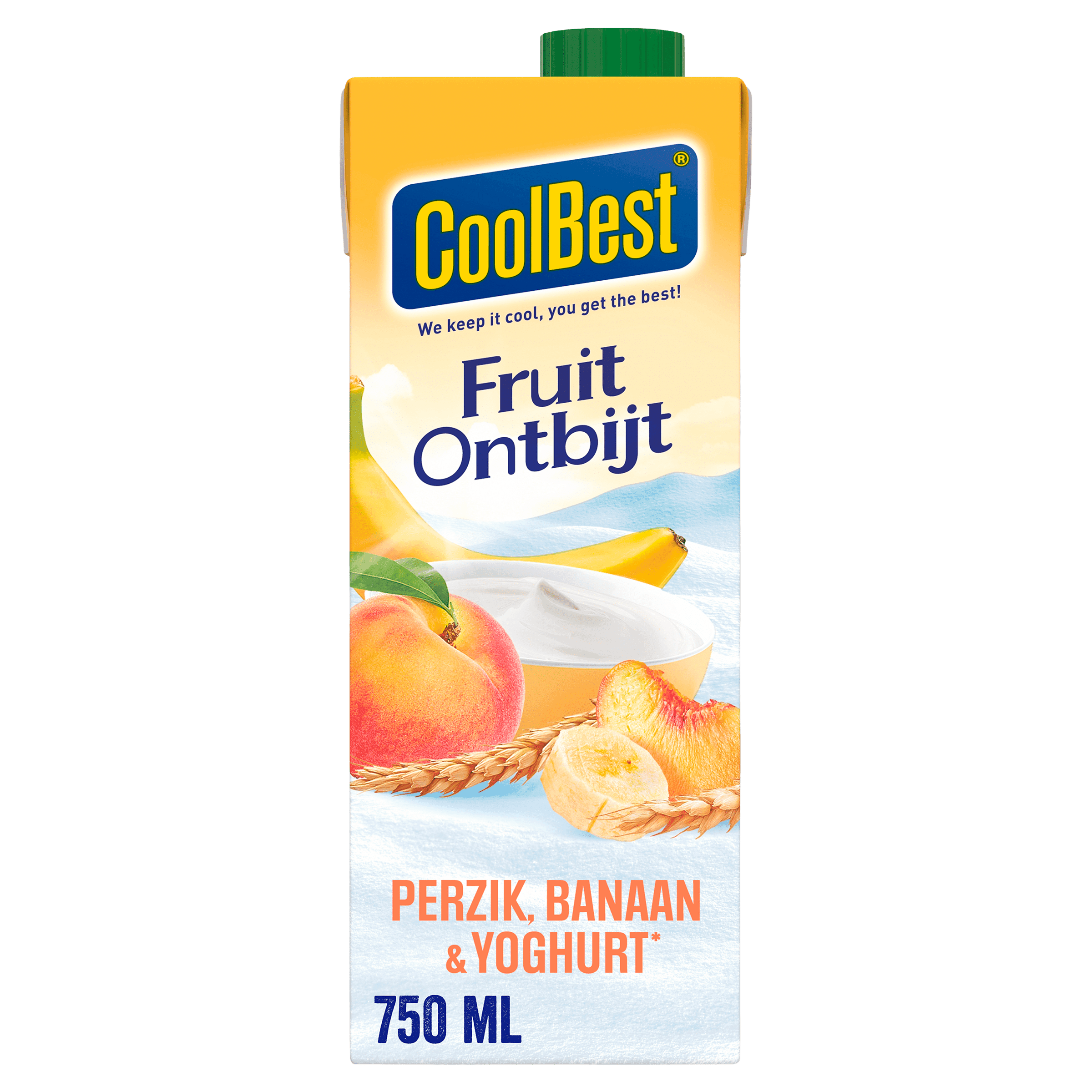 Coolbest Fruitontbijt perzik -banaan