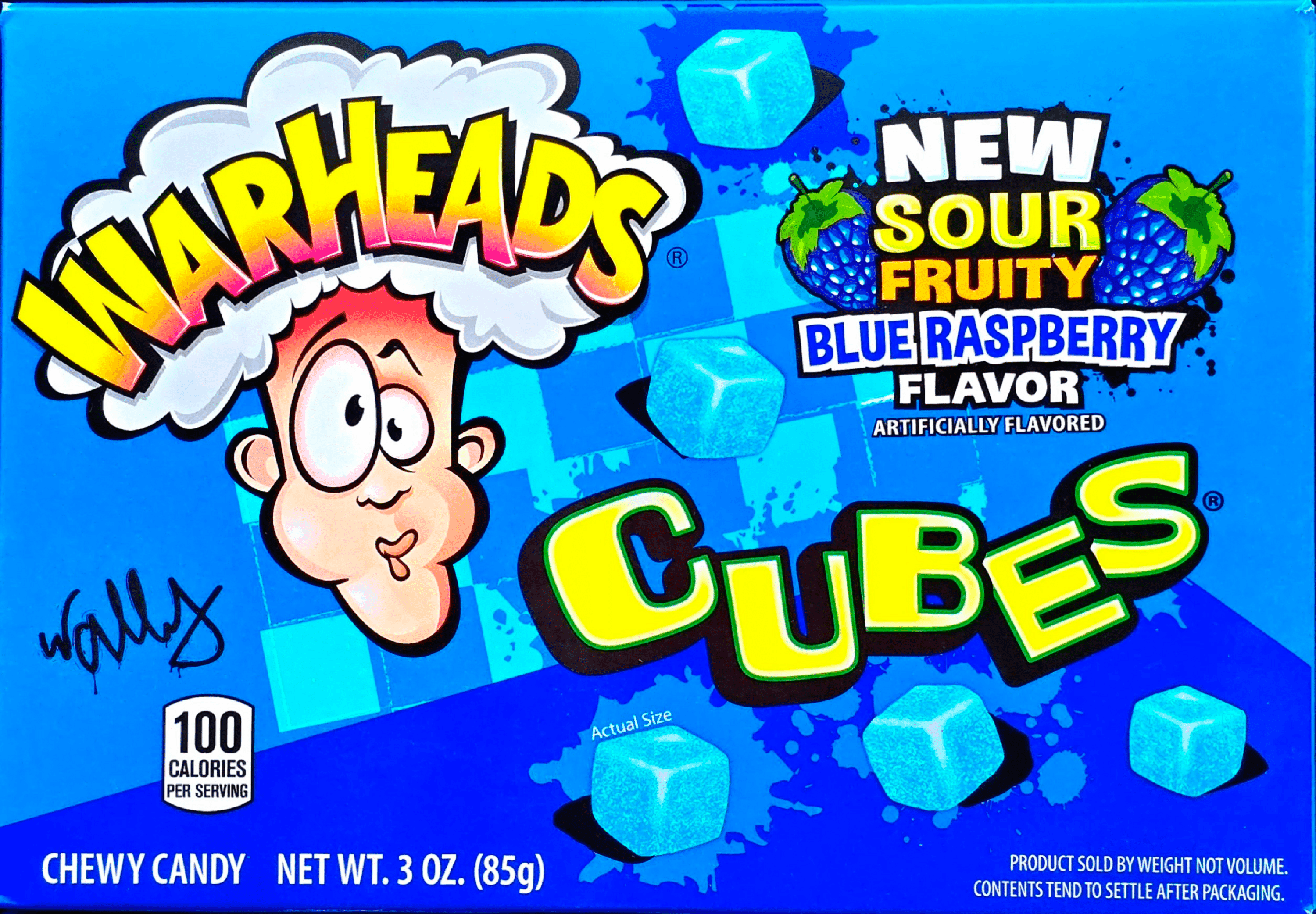 Warheads Sour Cubes Blue Raspberry