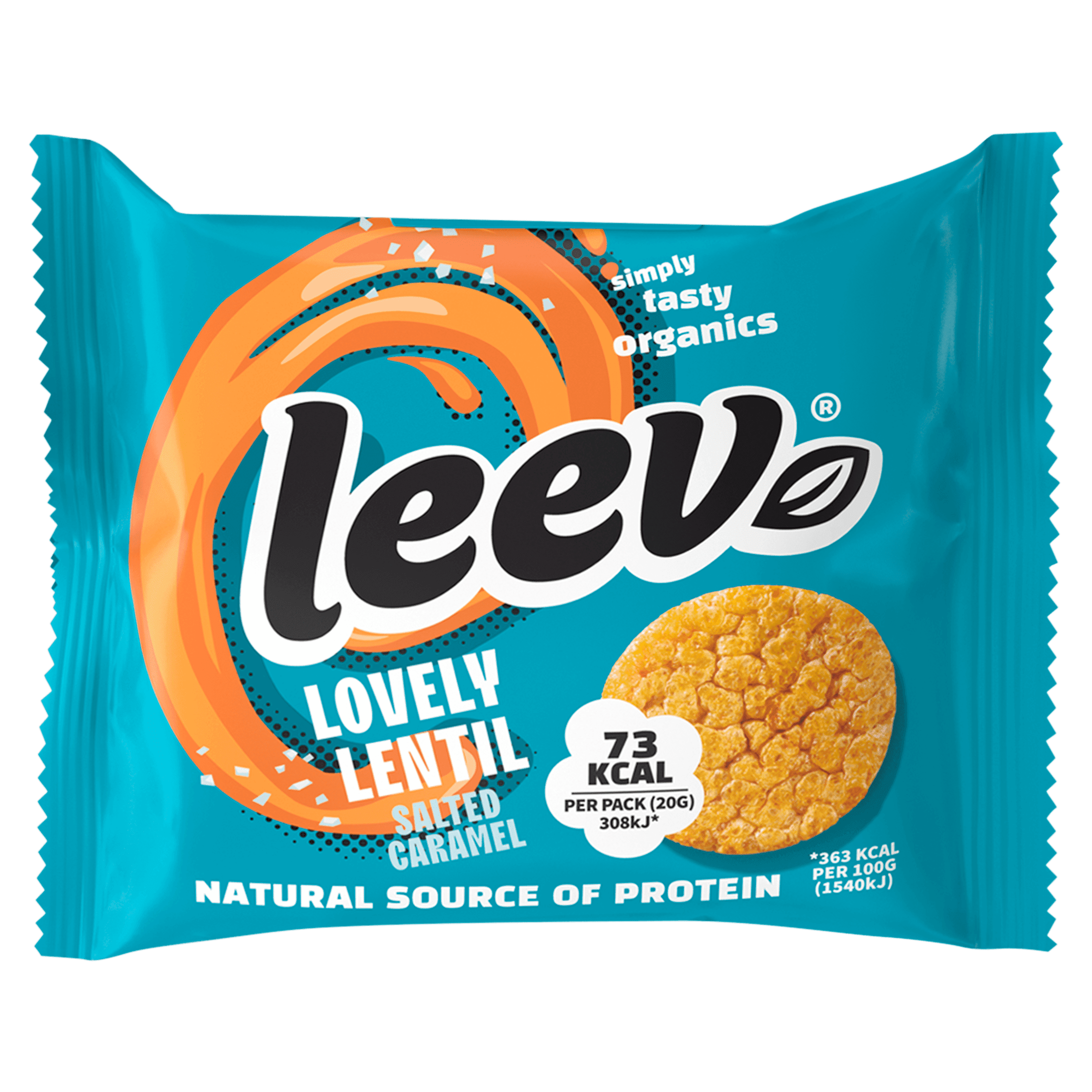 Leev Linzenwafels caramel portie bio