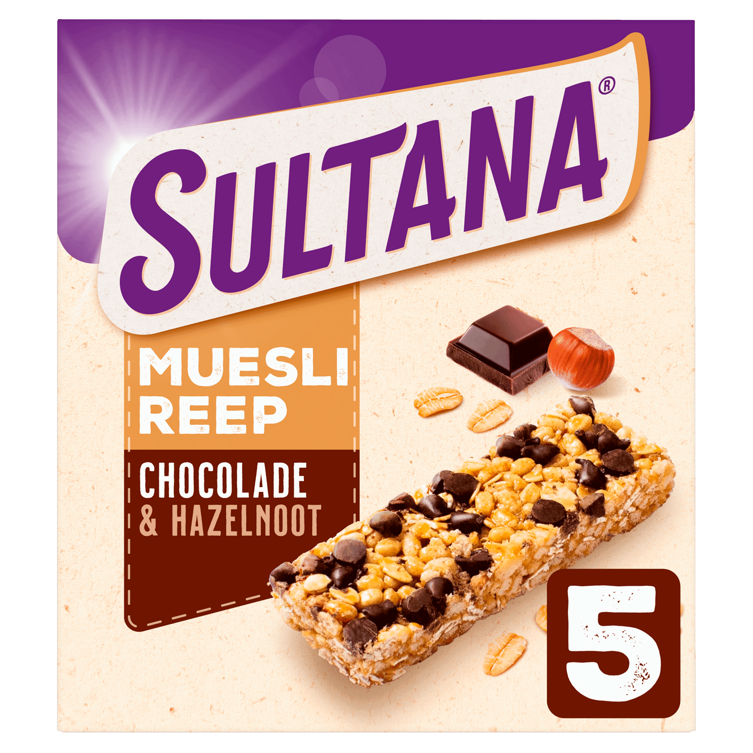 Verkade Sultana mueslireep chocolade