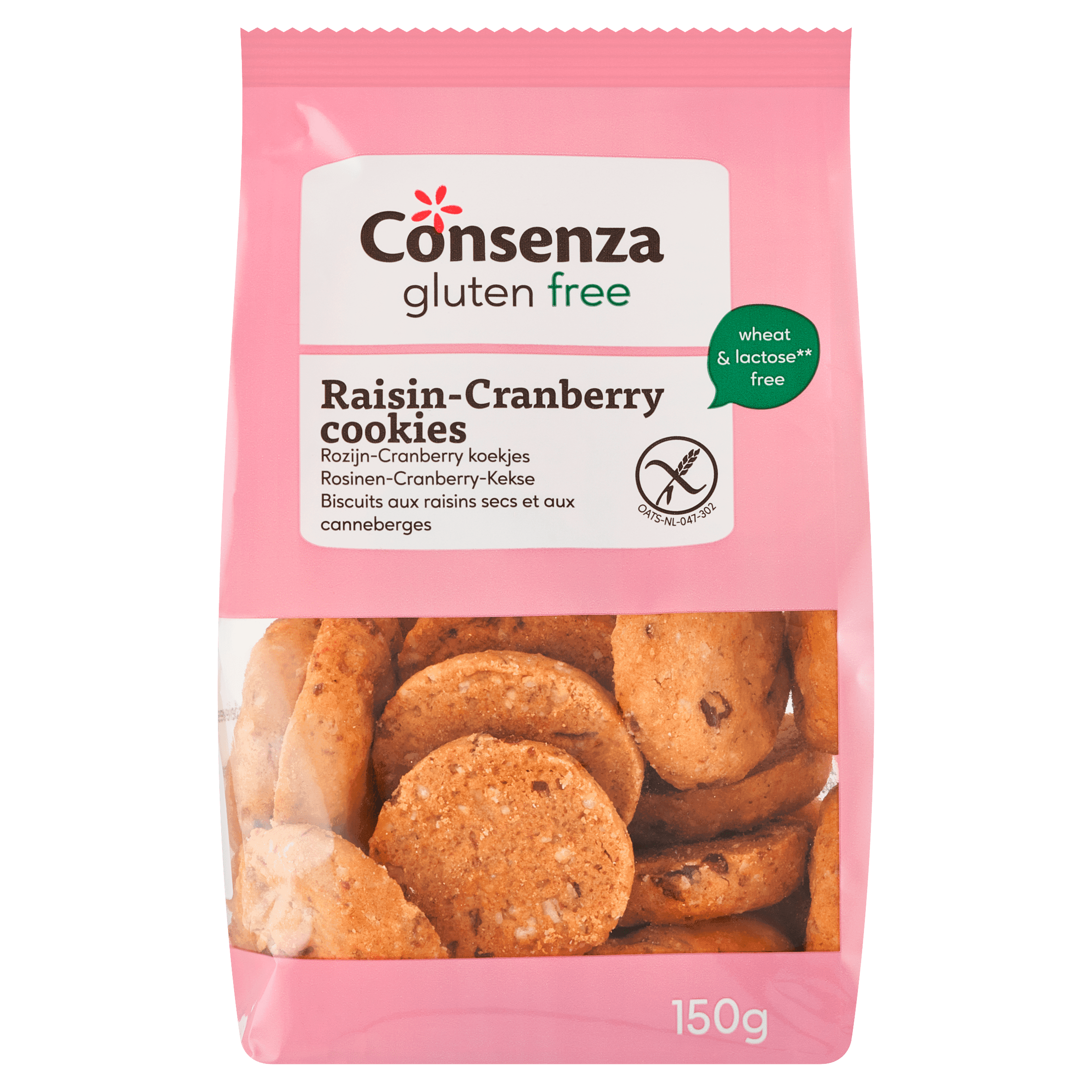 Consenza GV Rozijn-cranberry koekjes bio