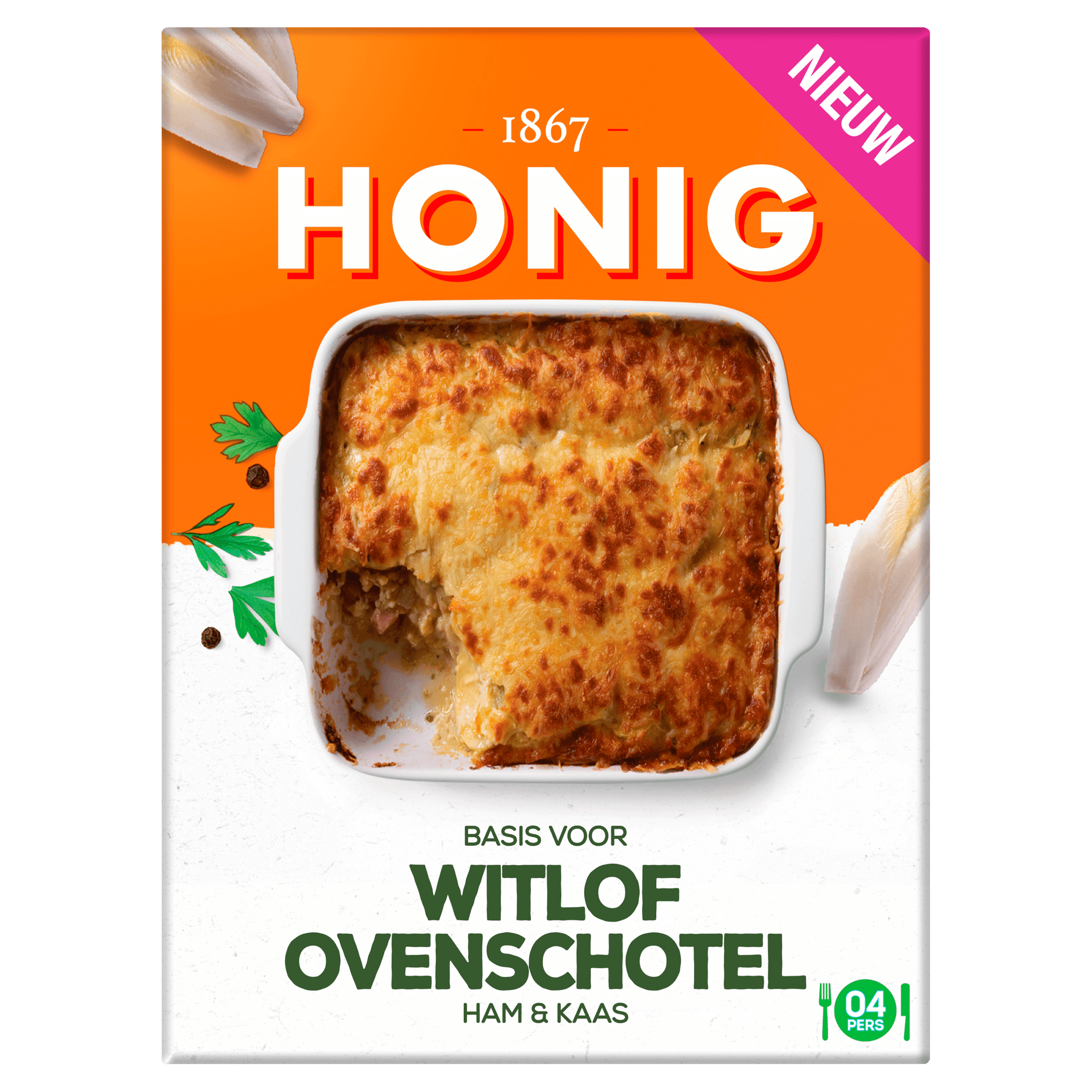 Honig Basis voor witlof ovenschotel ham kaas