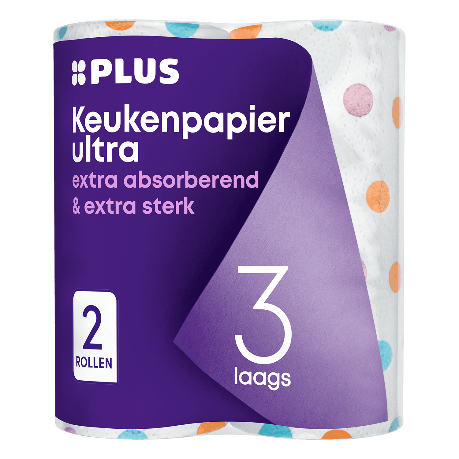 PLUS Keukenpapier 3-laags decor