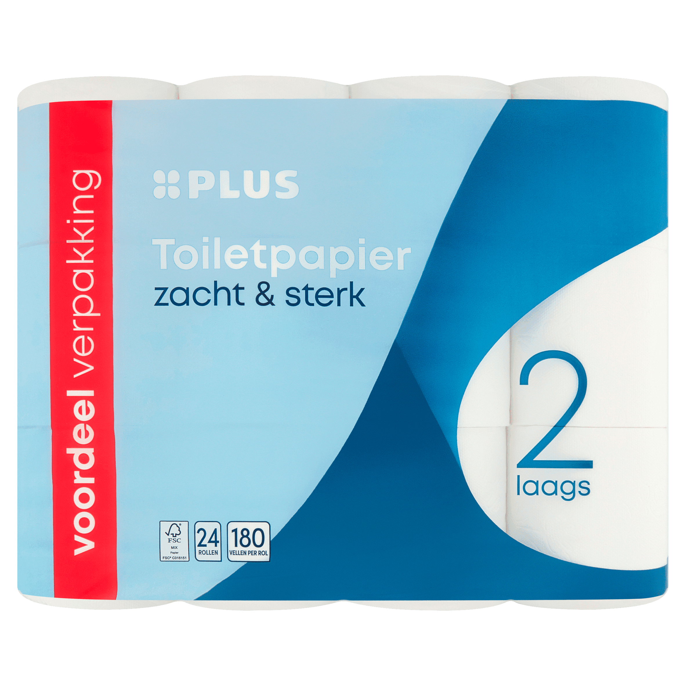 PLUS Toiletpapier 2-laags