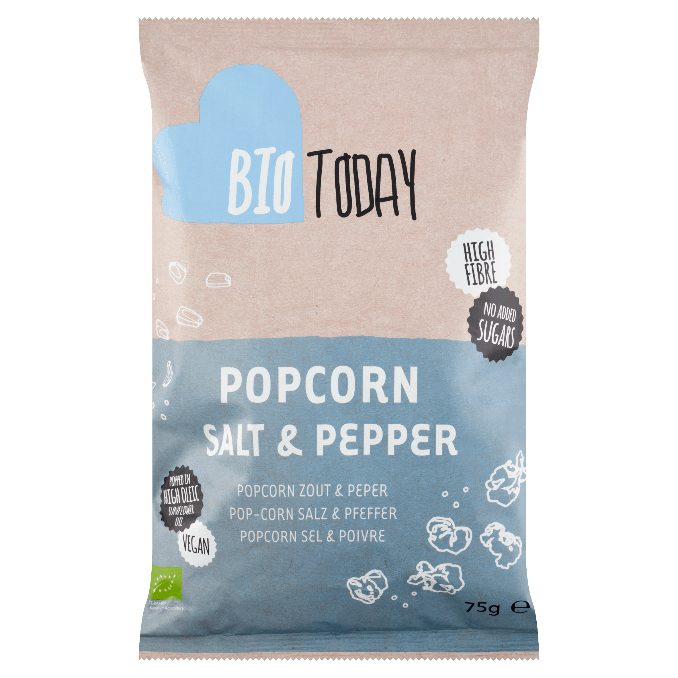 BioToday Popcorn salt & pepper bio
