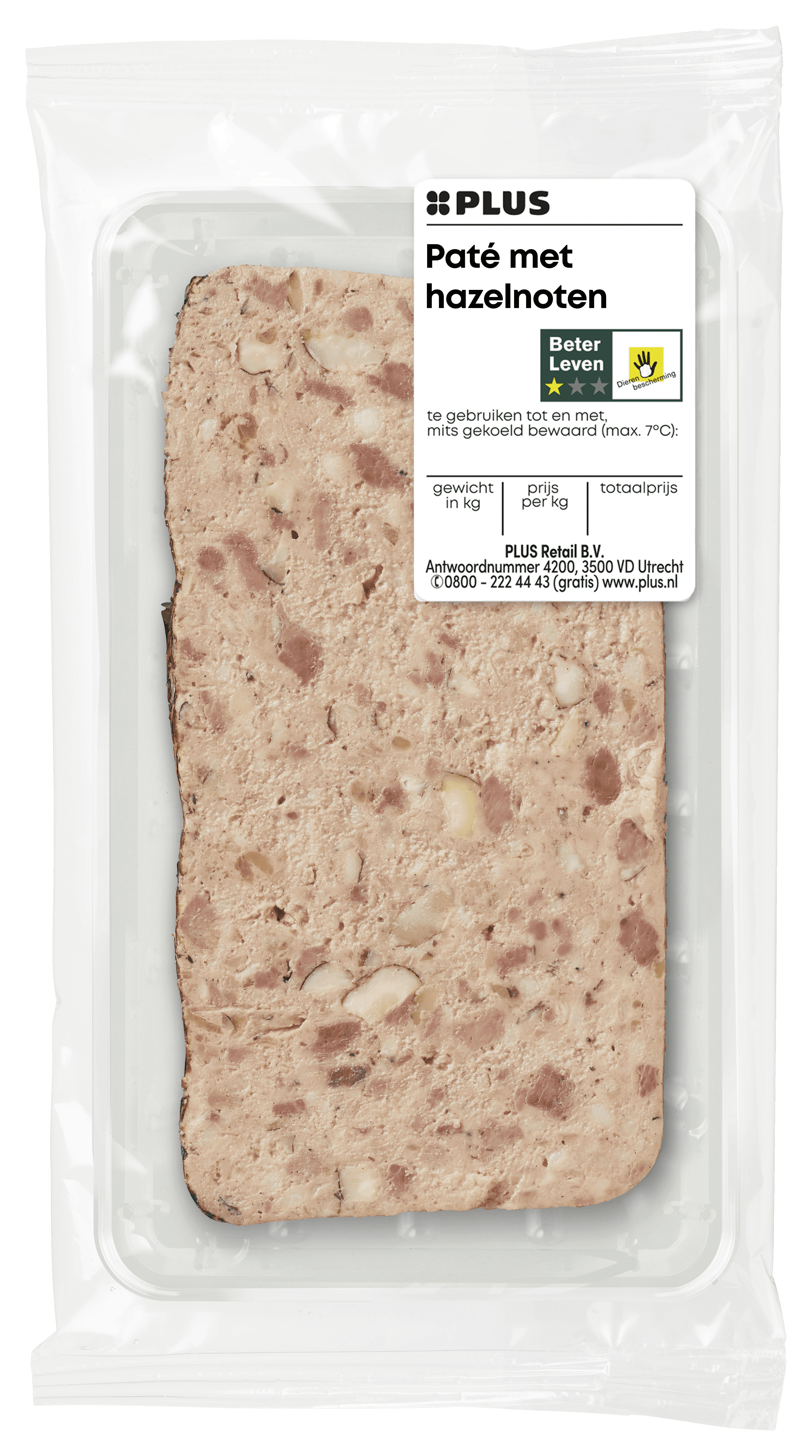 PLUS Paté met hazelnoten