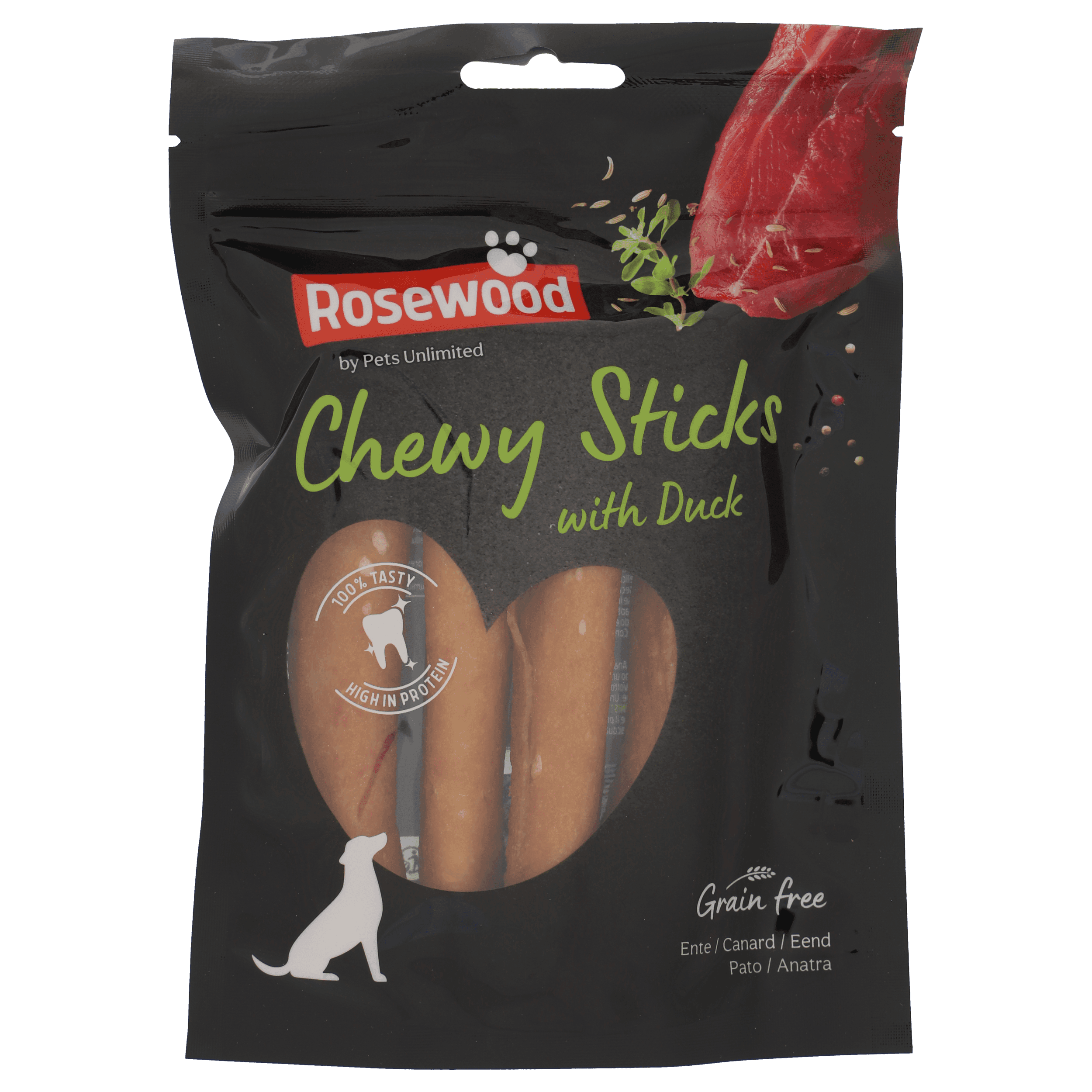 Rosewood Chewy Sticks Duck 4 stuks