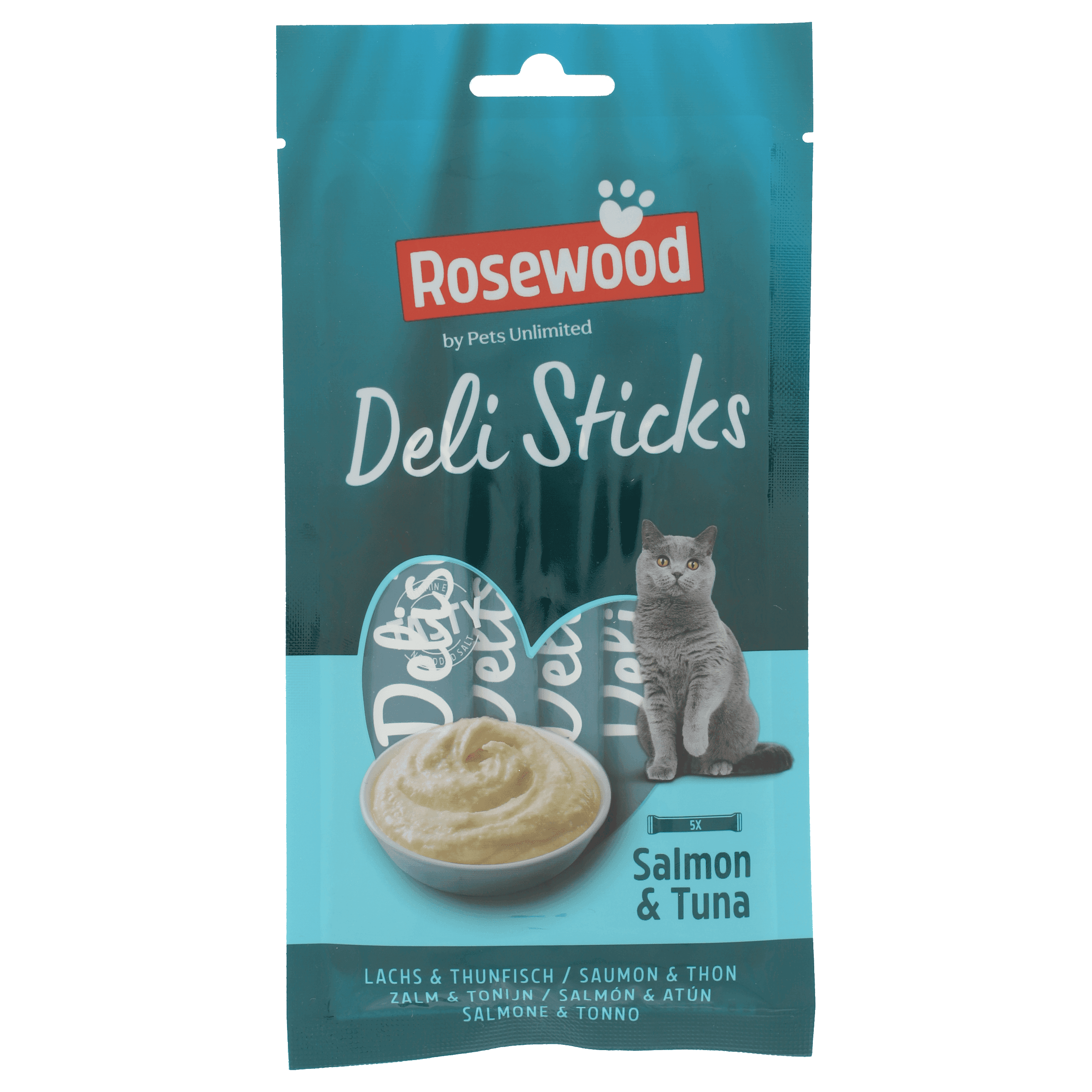 Rosewood Delisticks zalm&tonijn 5X15 GRAM