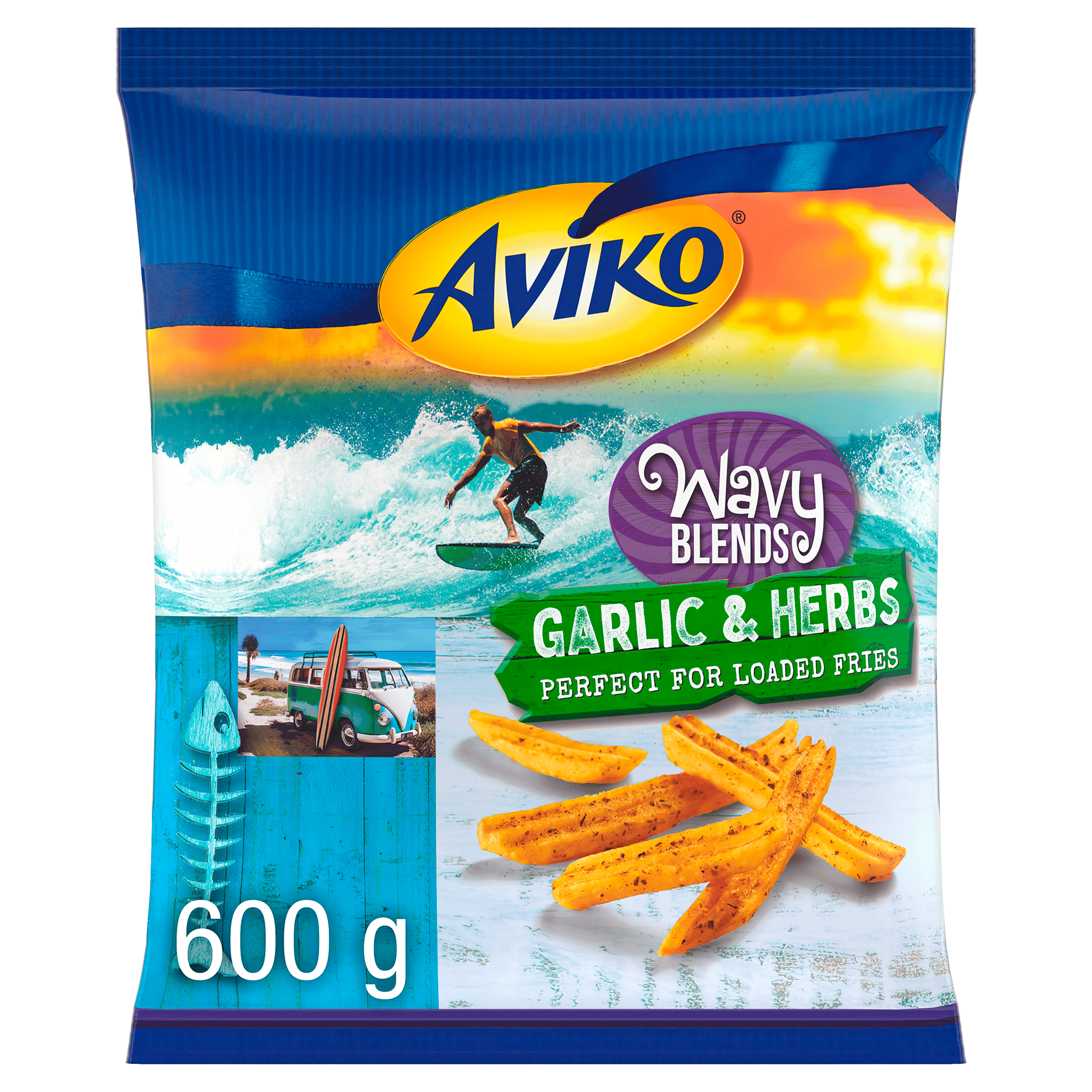 Aviko Wavy Blends Garlic & Herbs