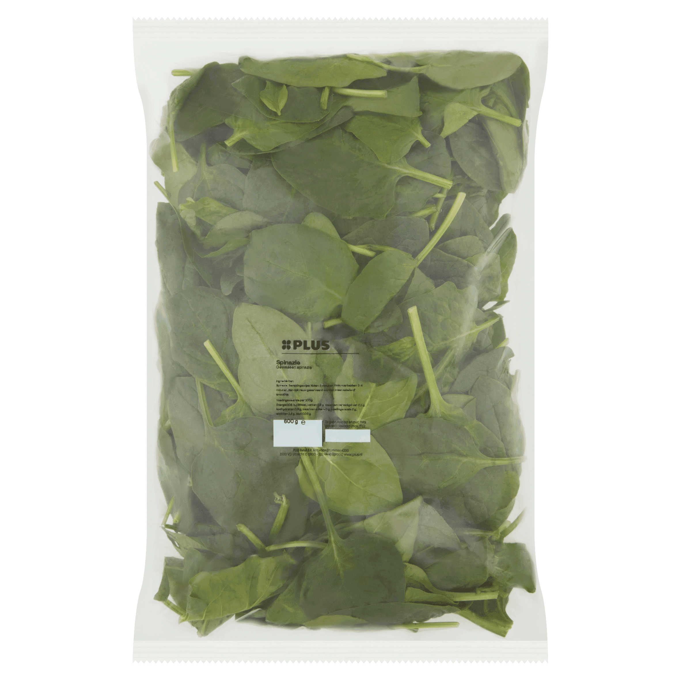 PLUS Spinazie gewassen GVP