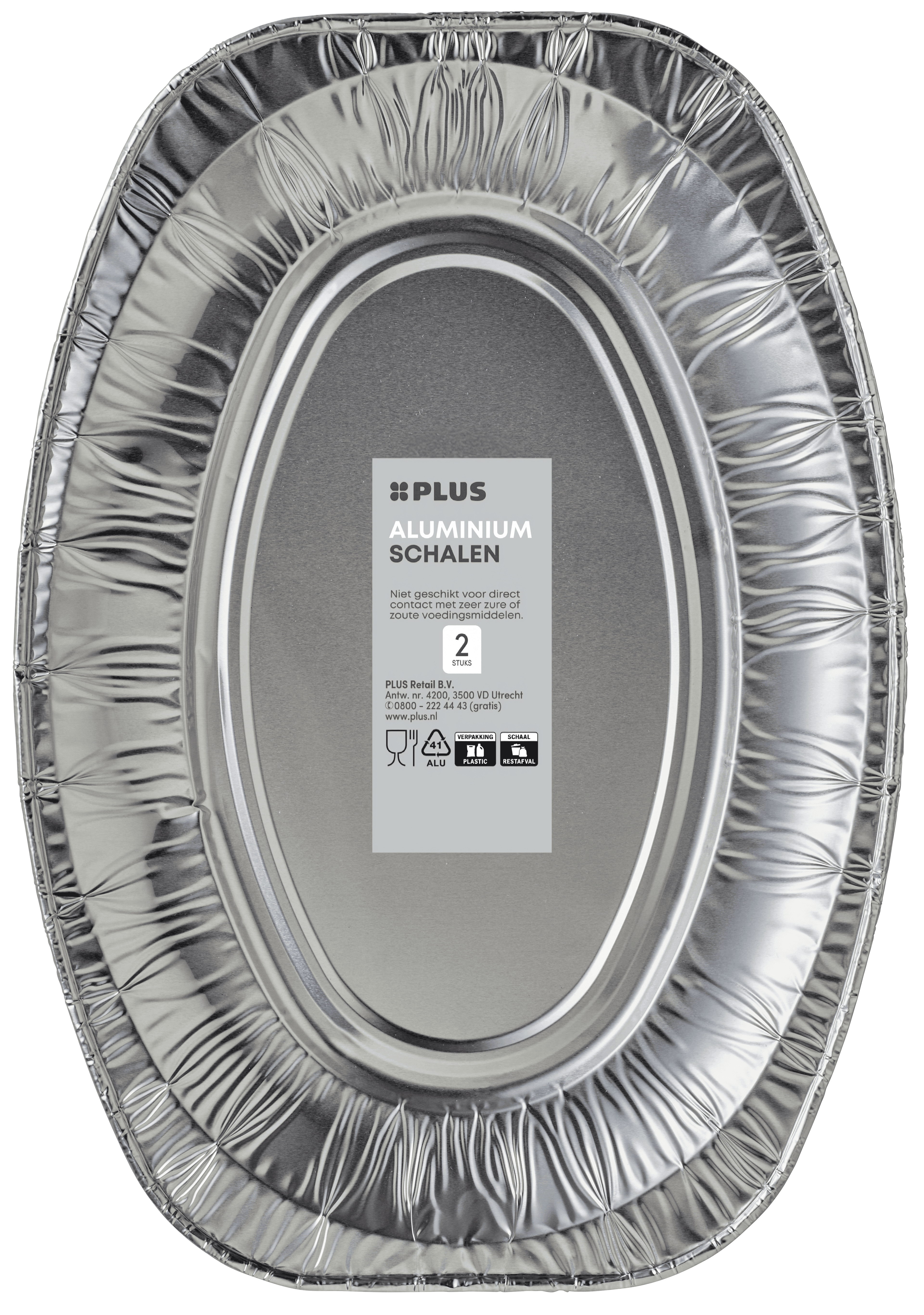 PLUS Aluminium schaal 35cm