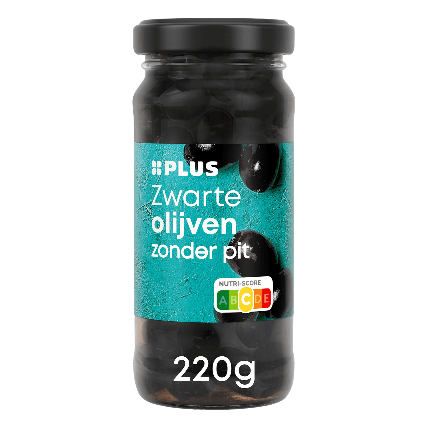PLUS Zwarte olijven zonder pit