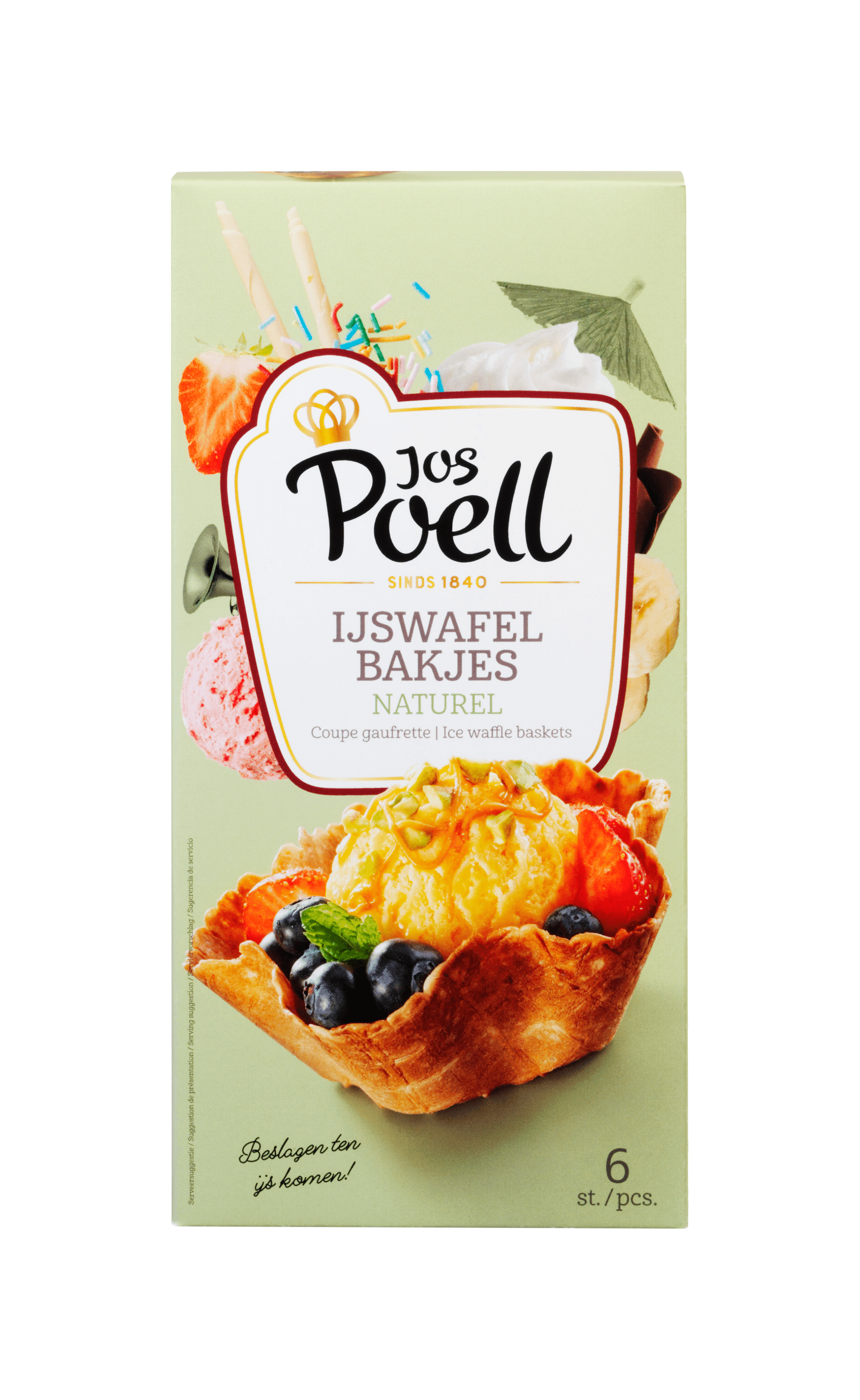 Jos Poell Wafelbakjes naturel