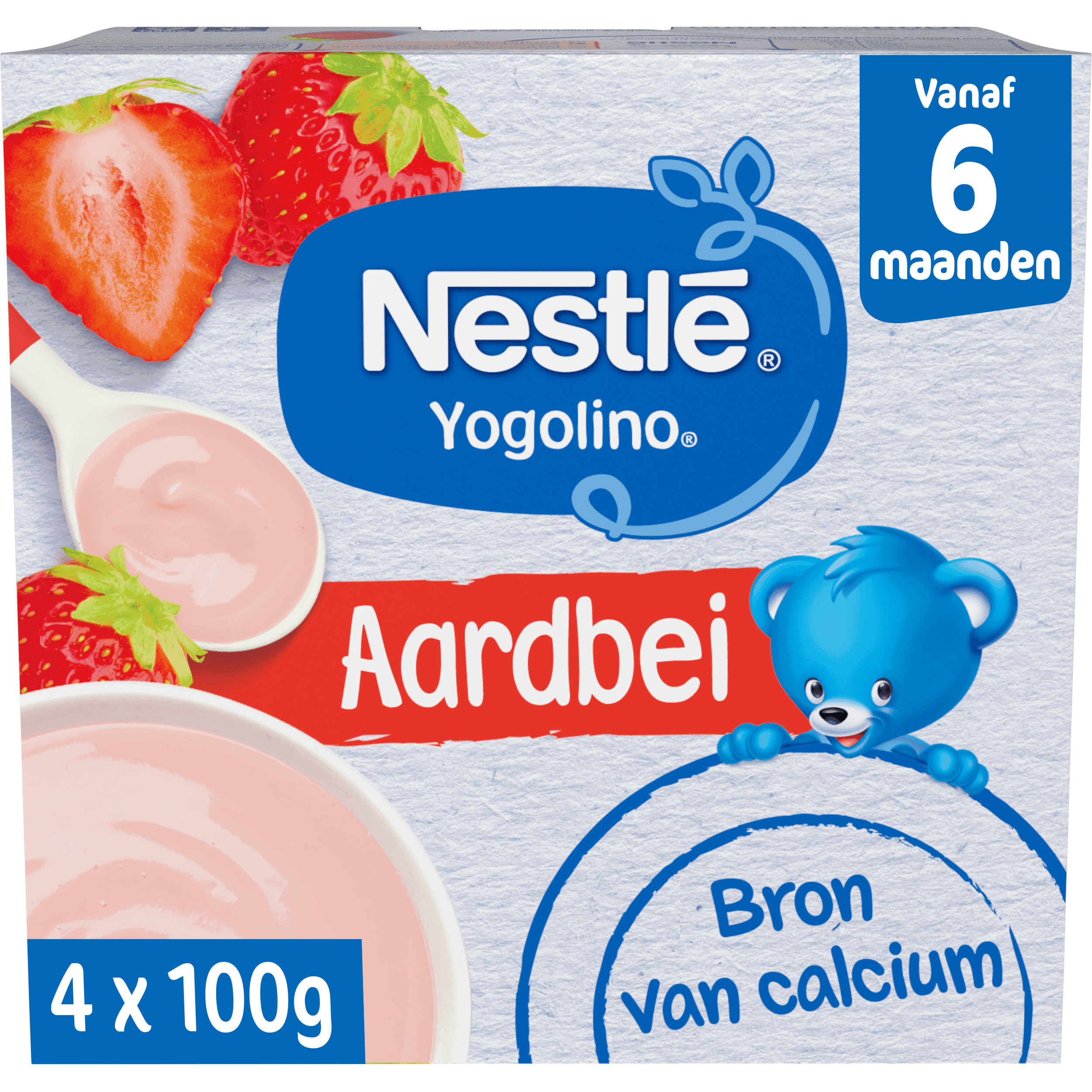 Nestlé 6+ Yogolino toetje aardbei