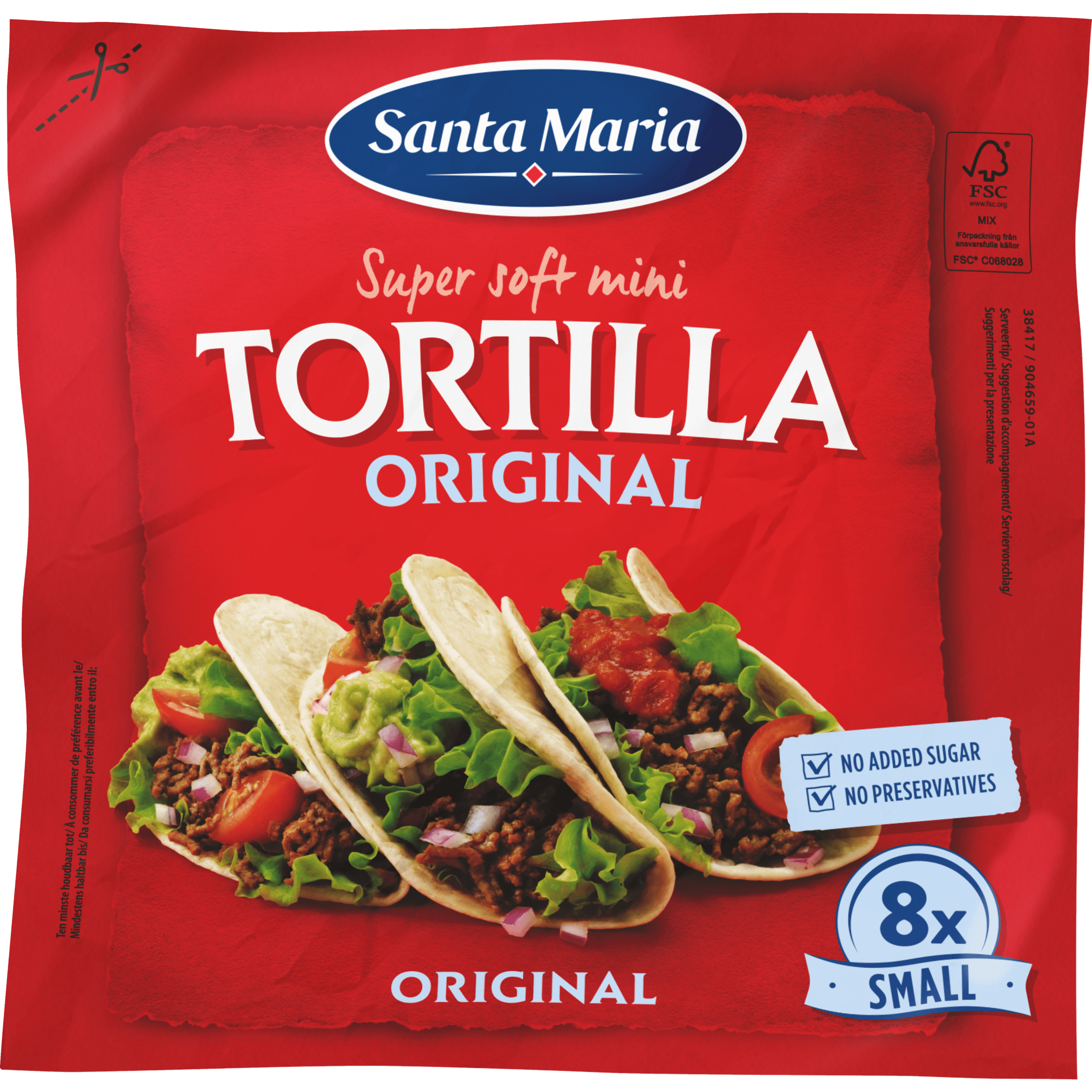 Santa maria Tortilla wrap Original mini 8st