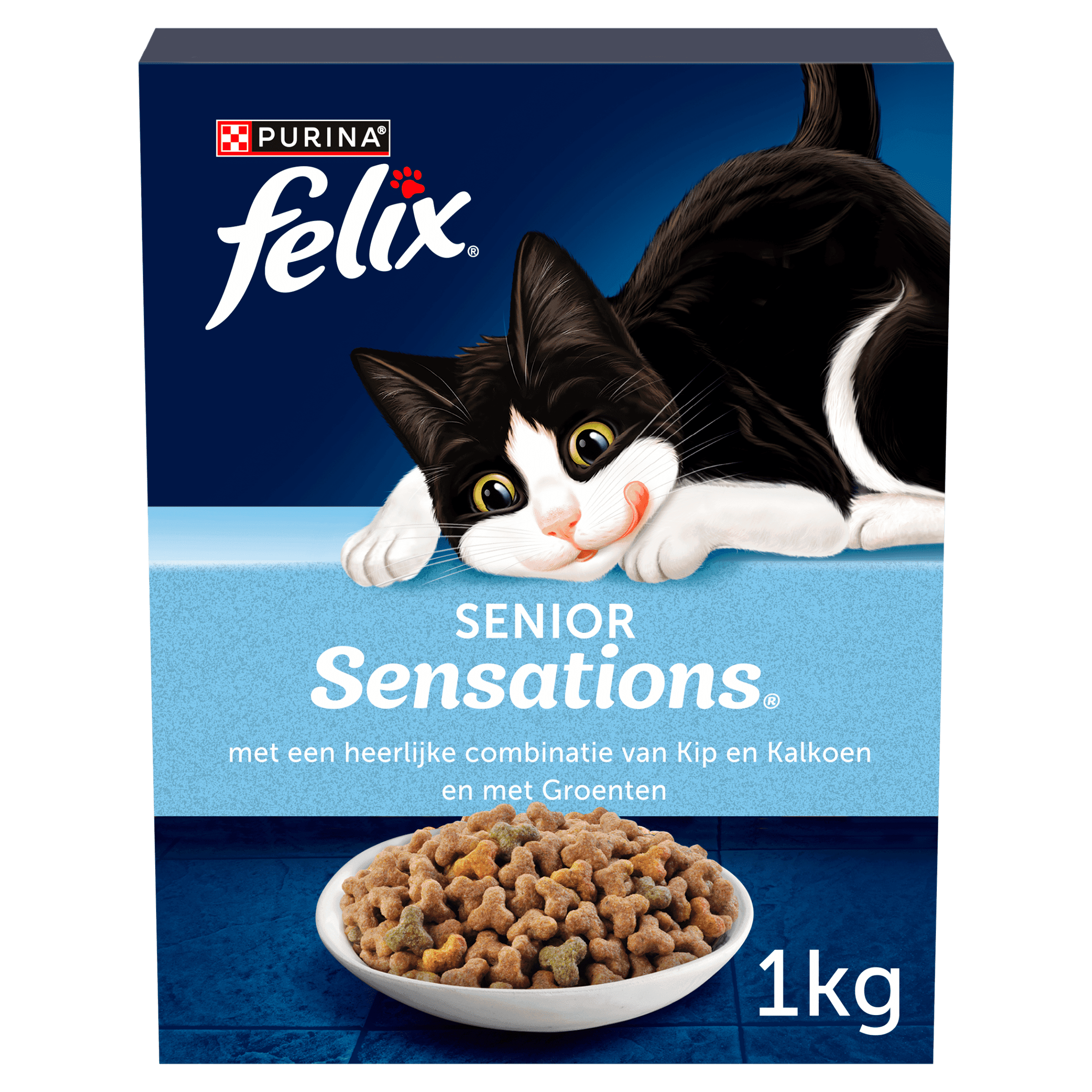 Felix Sensations Senior kattenvoer kip