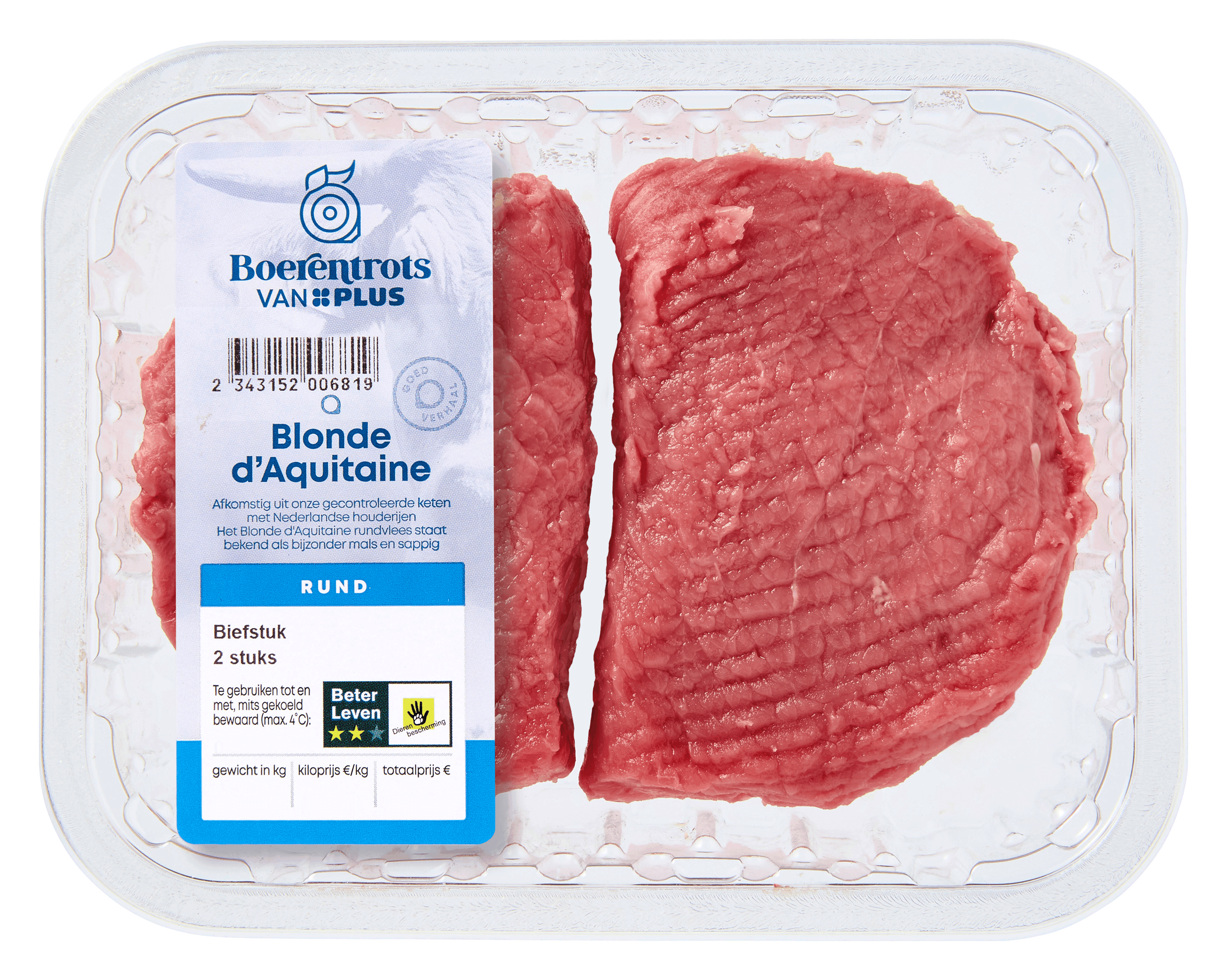 PLUS Boerentrots Biefstuk 2 st