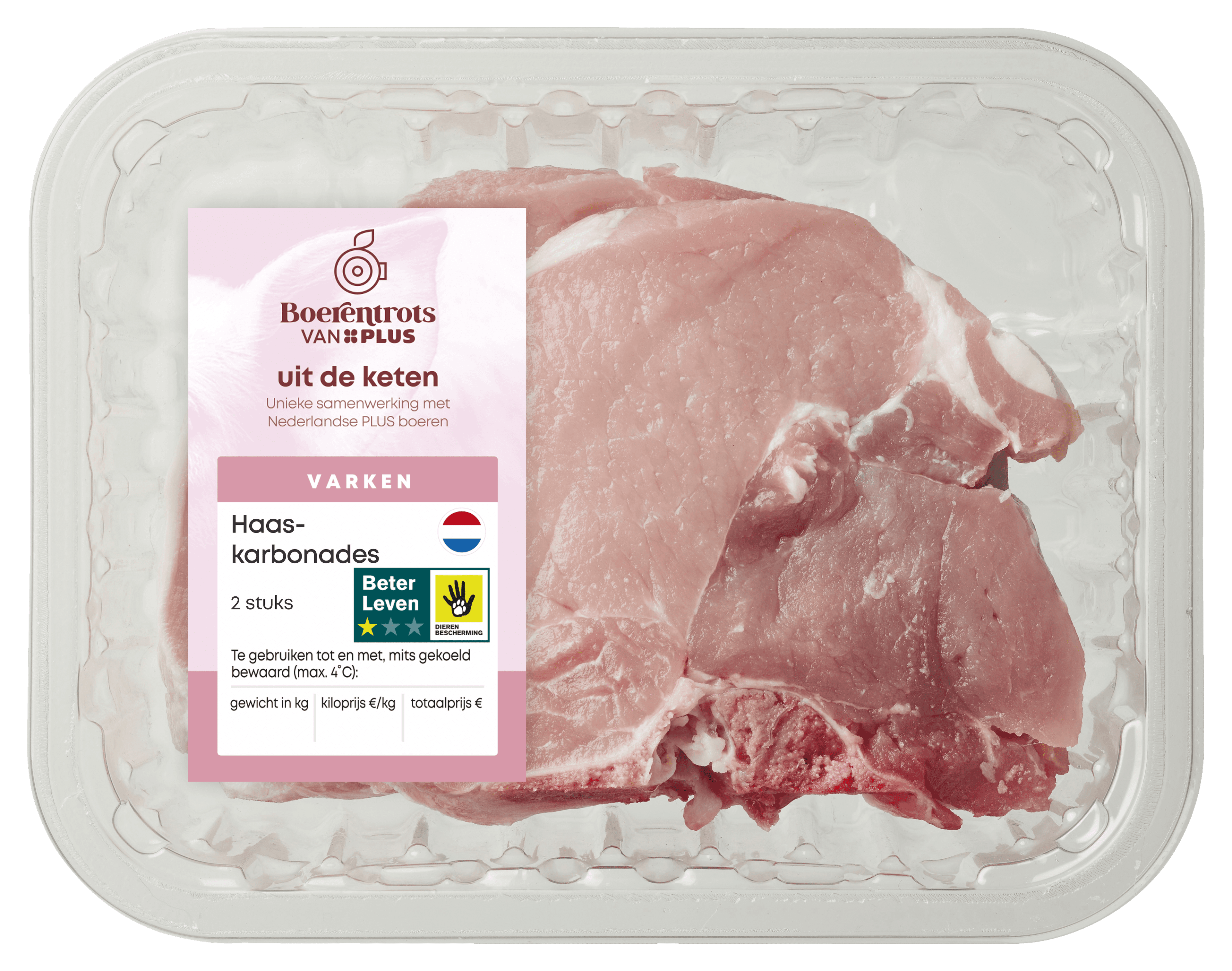 PLUS Boerentrots Haaskarbonade 2 stuks