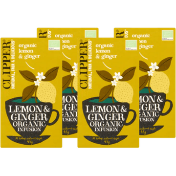 Clipper Bio  Lemon & Ginger Organic Infusion 4 x 20 Stuks