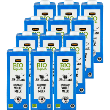 Jumbo Biologische Volle Melk Houdbaar 12 x 1 L