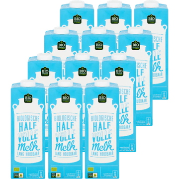 Jumbo Halfvolle Melk Biologisch 12 x 1 L