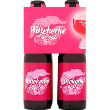 Wittekerke - The Fruity Pink Rosébier - Fles - 4 x 250ML