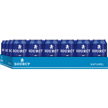 Sourcy Blauw mineraalwater Blik 24 x 330 ML