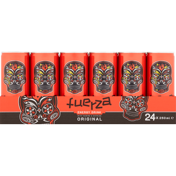 Fuerza Energy Drink met Taurine & Cafeïne Original - Tray - 24 x 250 ML