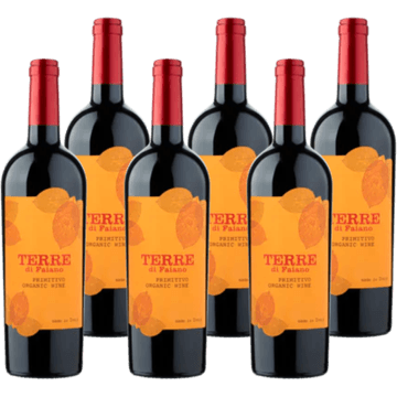 Faiano - Primitivo - Biologisch - 6 x 750 ML - zonder doos