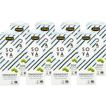 Jumbo Sojadrink Ongezoet 8 x 1 L