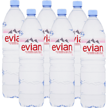 Evian Natuurlijk Mineraalwater 6 x 1,5L